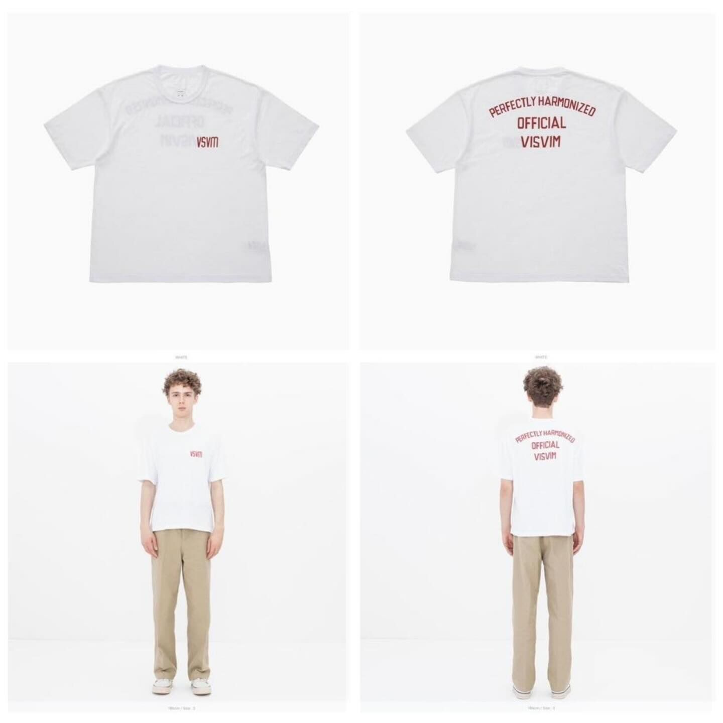 LAST PCS: VISVIM JUMBO TEE S/S OFFICIAL - WHITE PRE ORDER ITEM (預訂中)