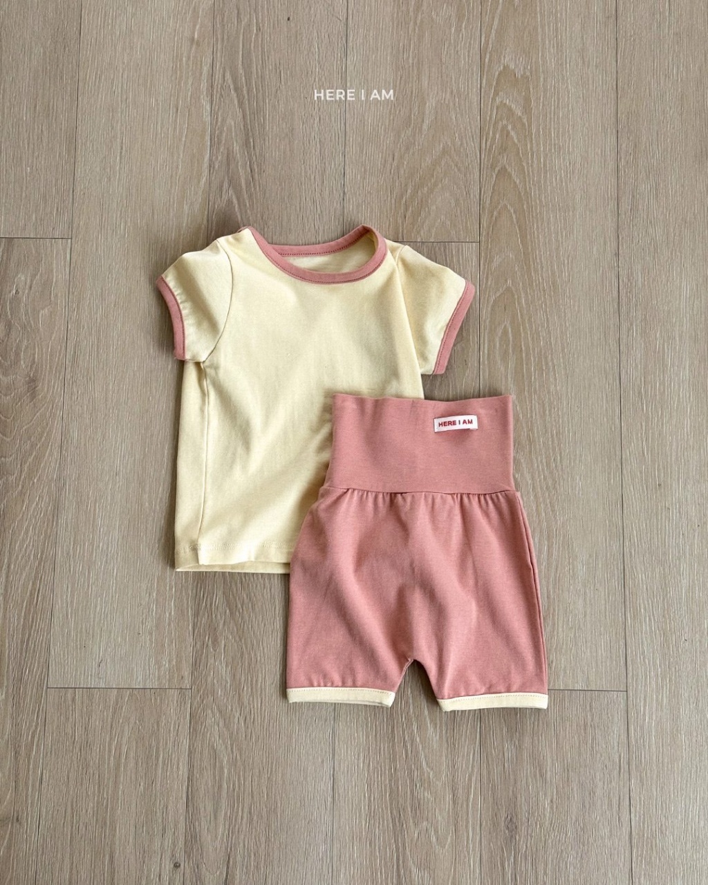 正韓夏Hereiam 四色粉嫩色護肚家居服