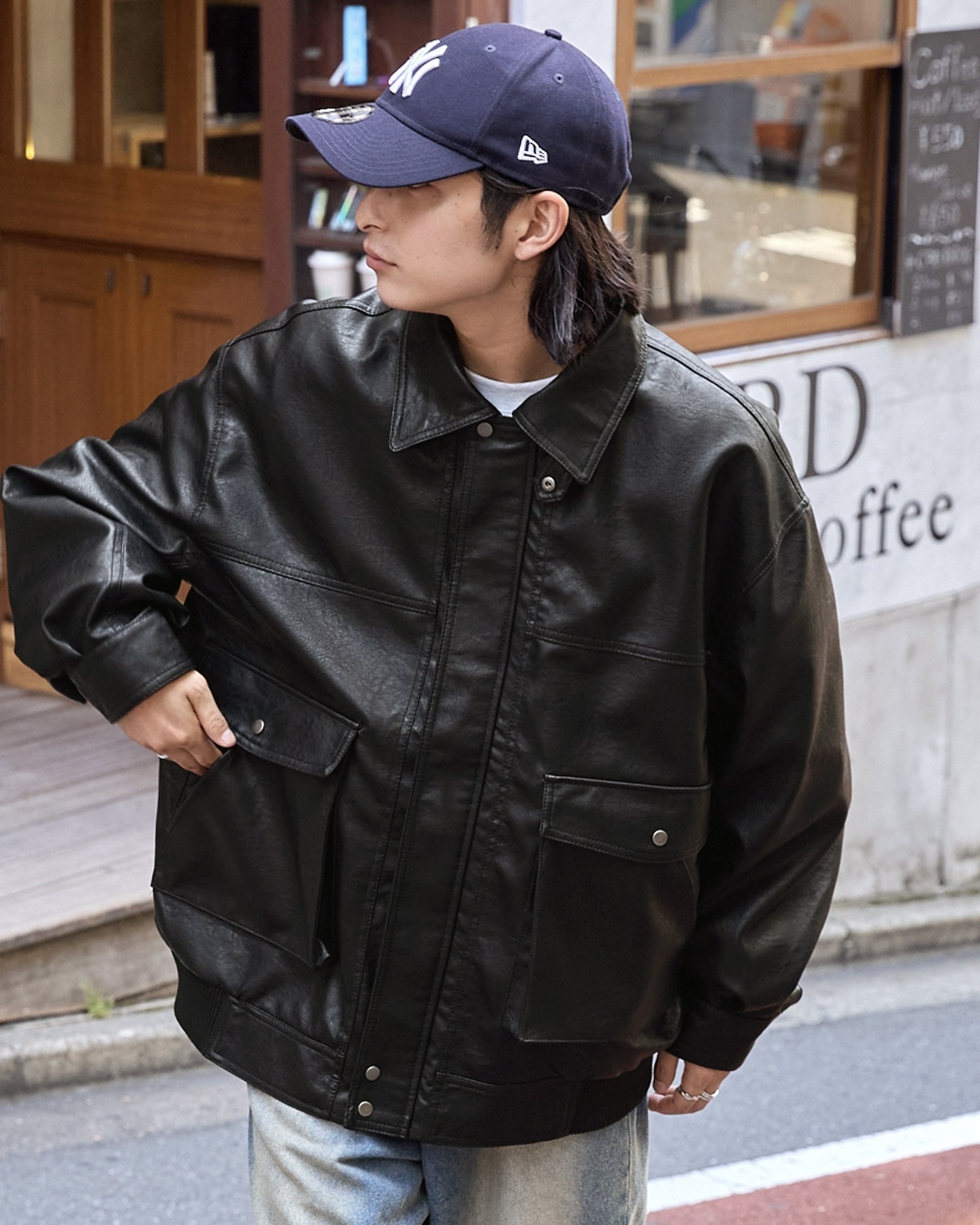 <日本限定>MONO-MART 皮革 翻領 外套 復古 夾克 共3款