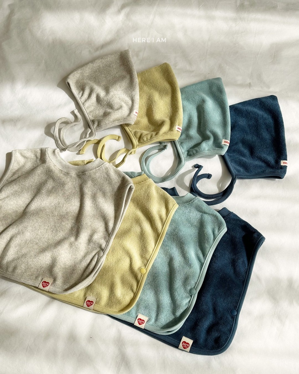 正韓夏Hereiam 八色圍兜/精靈帽