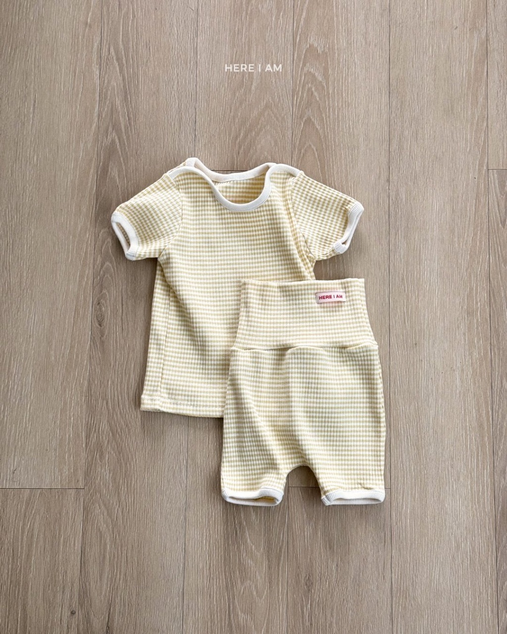 正韓夏Hereiam 三色豆腐格紋護肚家居服