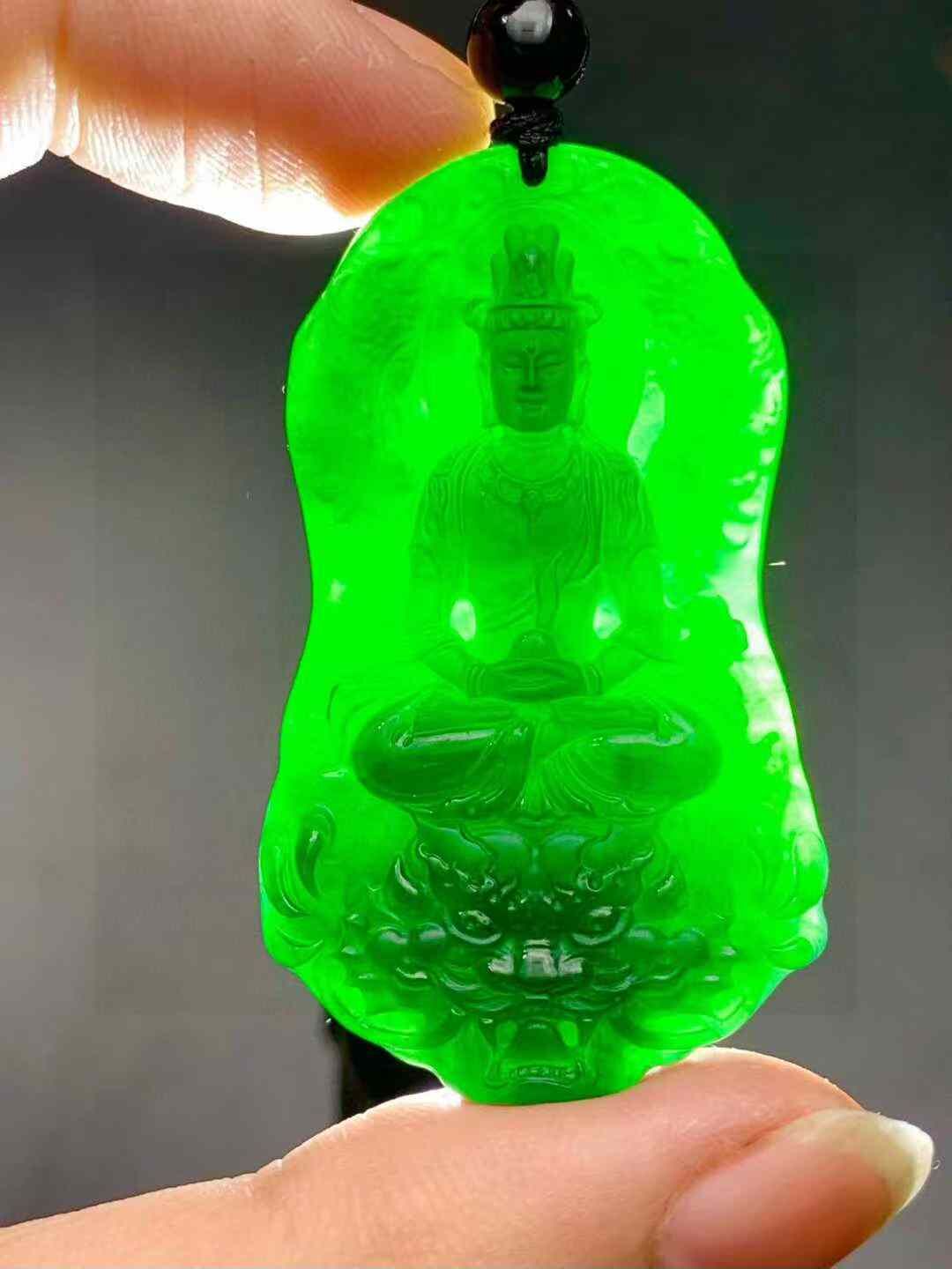 翡翠墨翠神龍觀音,天然翡翠A玉, 緬甸玉, Jade, Jadeite
