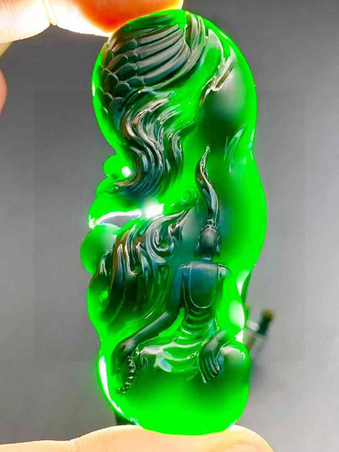 375914 翡翠墨翠鳳凰悟道