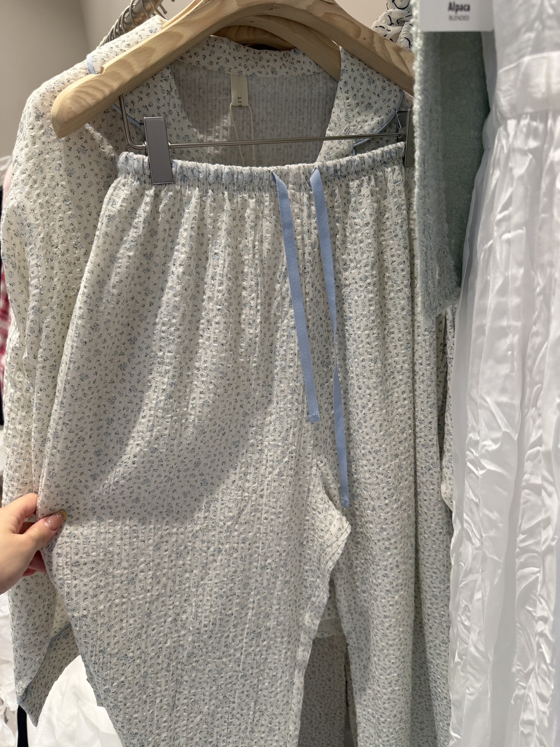 正韓棉麻碎花睡衣