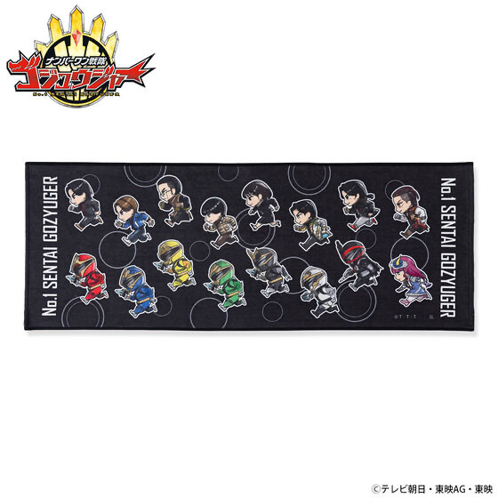 247806 Pbandai 預訂 2026/5月 ナンバーワン戦隊ゴジュウジャー　走るデフォルメシリーズ　フェイスタオル