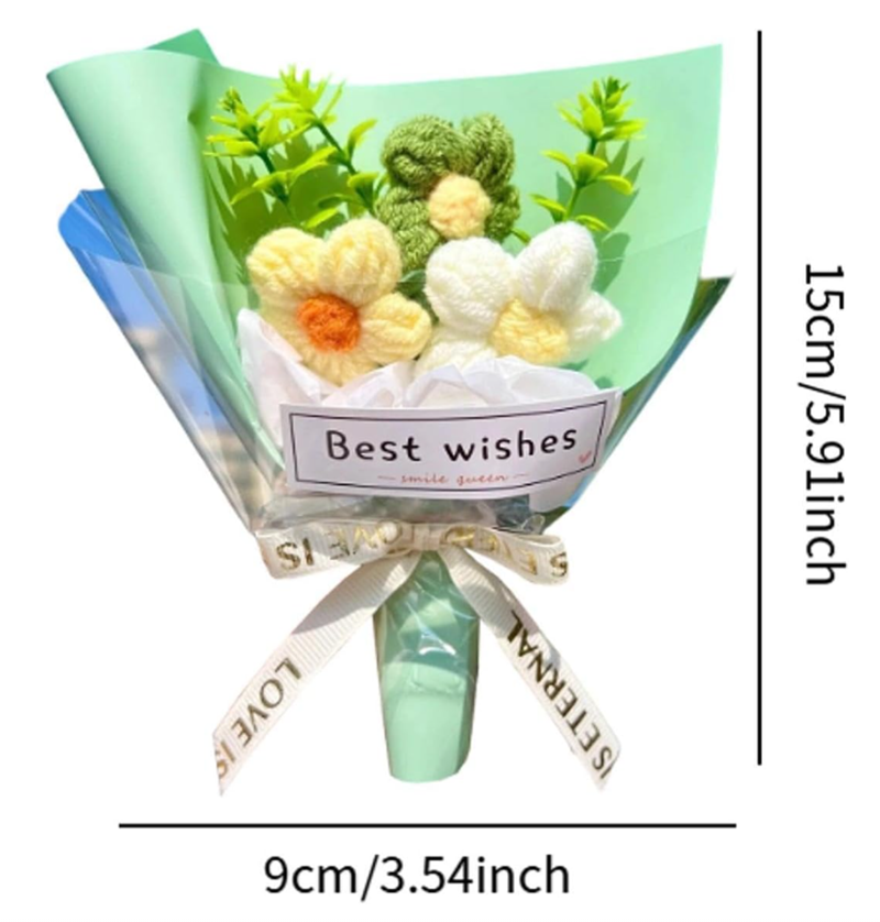 迷你mini毛線花小花束 GD2610