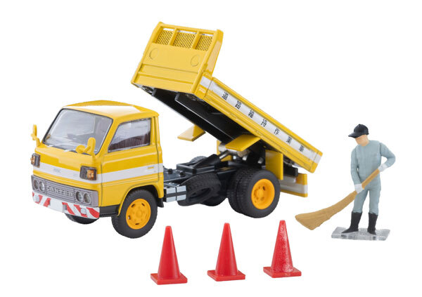預訂:1/64 TOMYTEC LV-N369a Mitsubishi Fuso Canter Dump Truck Road Maintenance Vehicle w/Figure (336518)