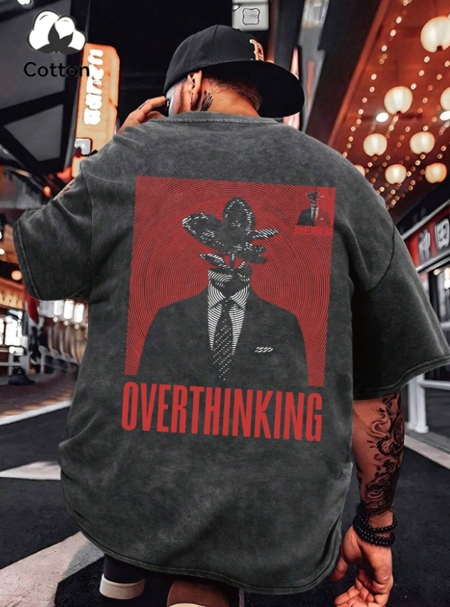 KADMAX大尺碼-大碼emo圖案樂隊短袖TEE〈KSMS2779〉