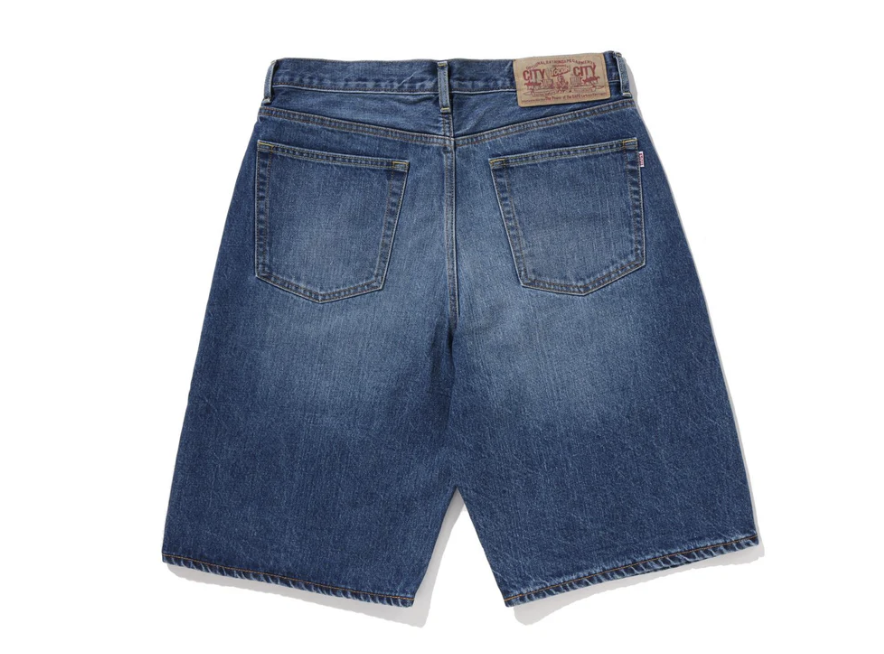 【BAPE男生】0314 發售 寬版 TWIN STA RELAXED FIT DENIM SHORTS