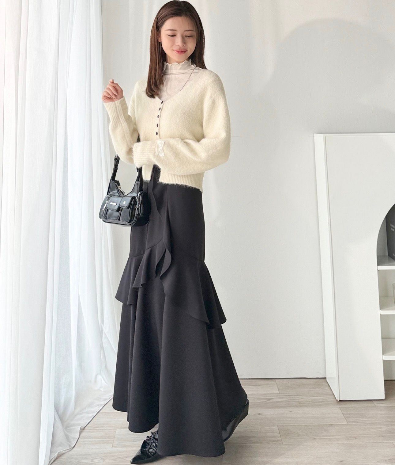 【預購】JN031303 mily bilet 復古蕾絲標針織開襟衫