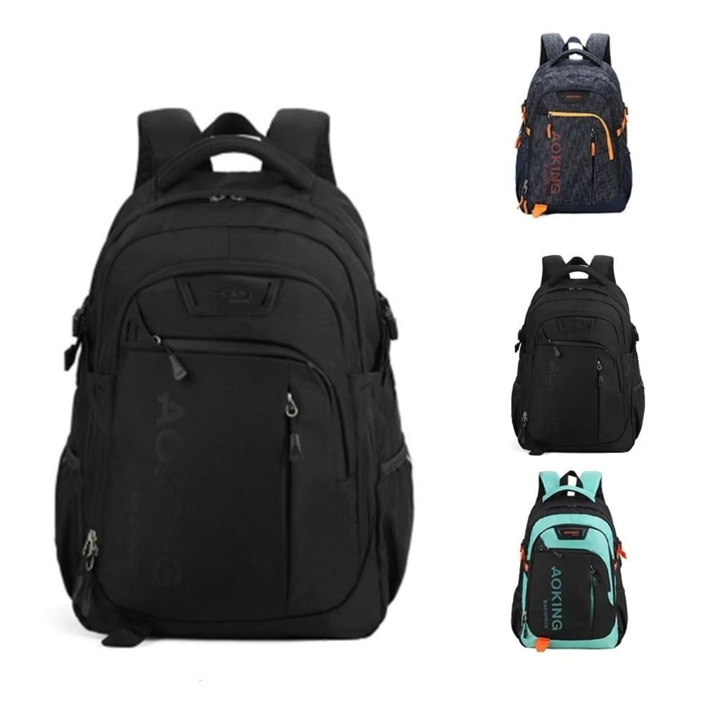 【AOKING】 多功能護脊重裝包  護脊專利 防潑水背包 可裝17吋筆電 電腦專用防震隔層