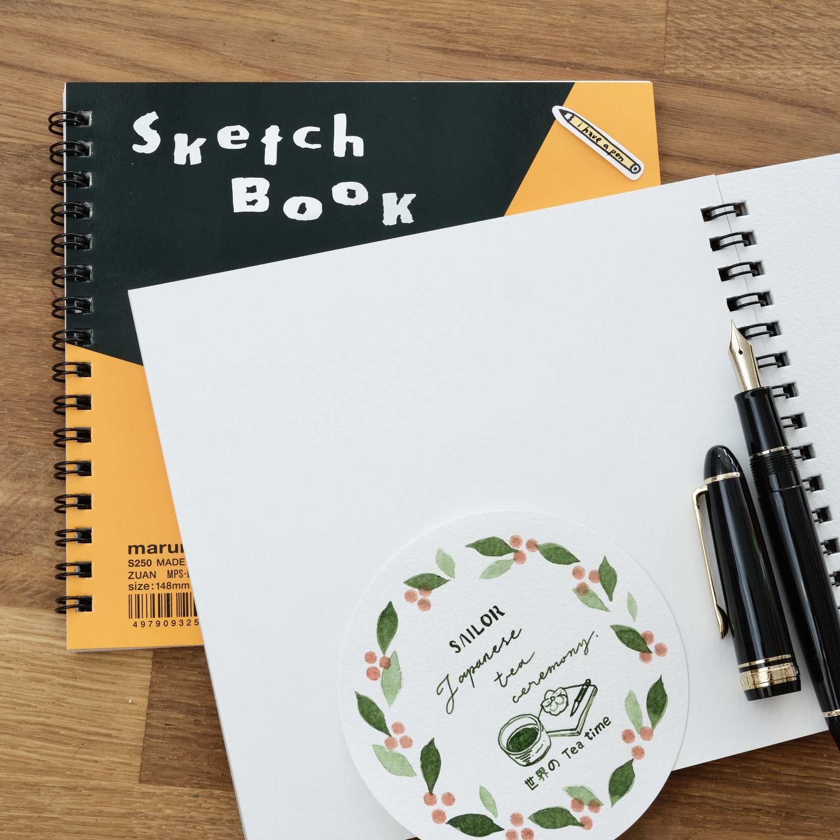 A5 正方形 素描本 24枚畫用紙 繪圖本｜MARUMAN 日本