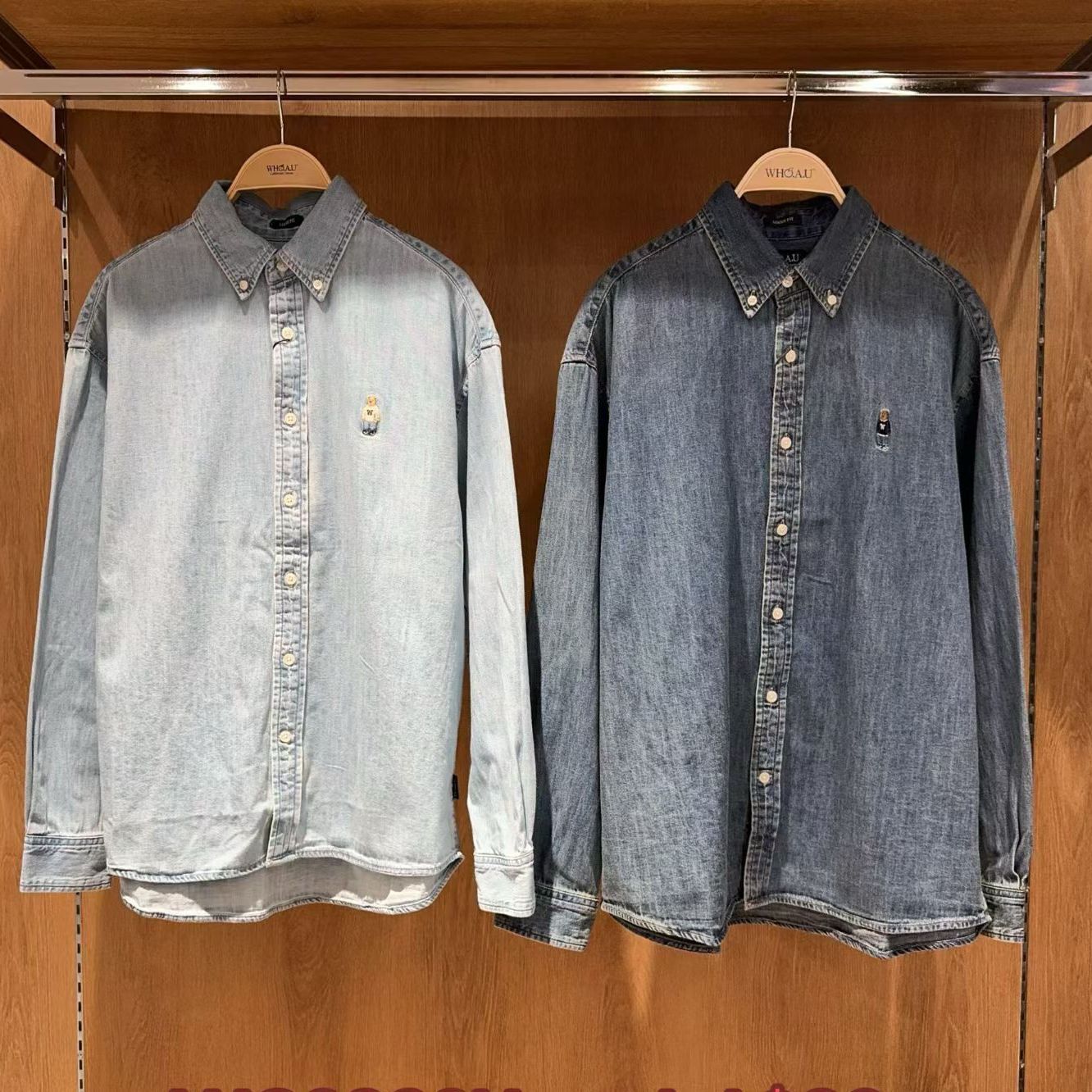 【WHO.A.U】Steve Denim Shirts (U) (G153-158)