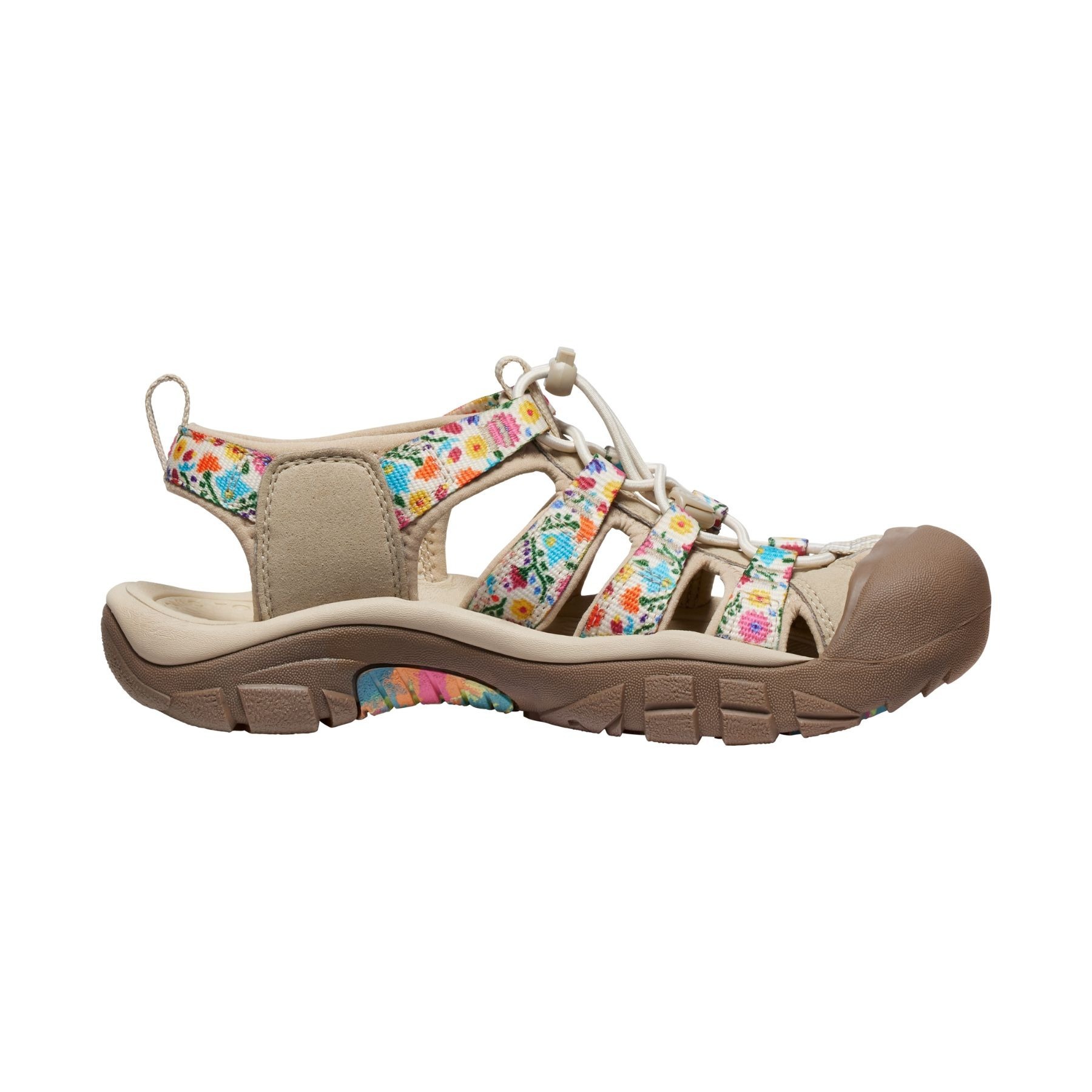 KEEN 女款 NEWPORT RETRO MULTI/SAFARI 護趾涼鞋 卡其 / 印花