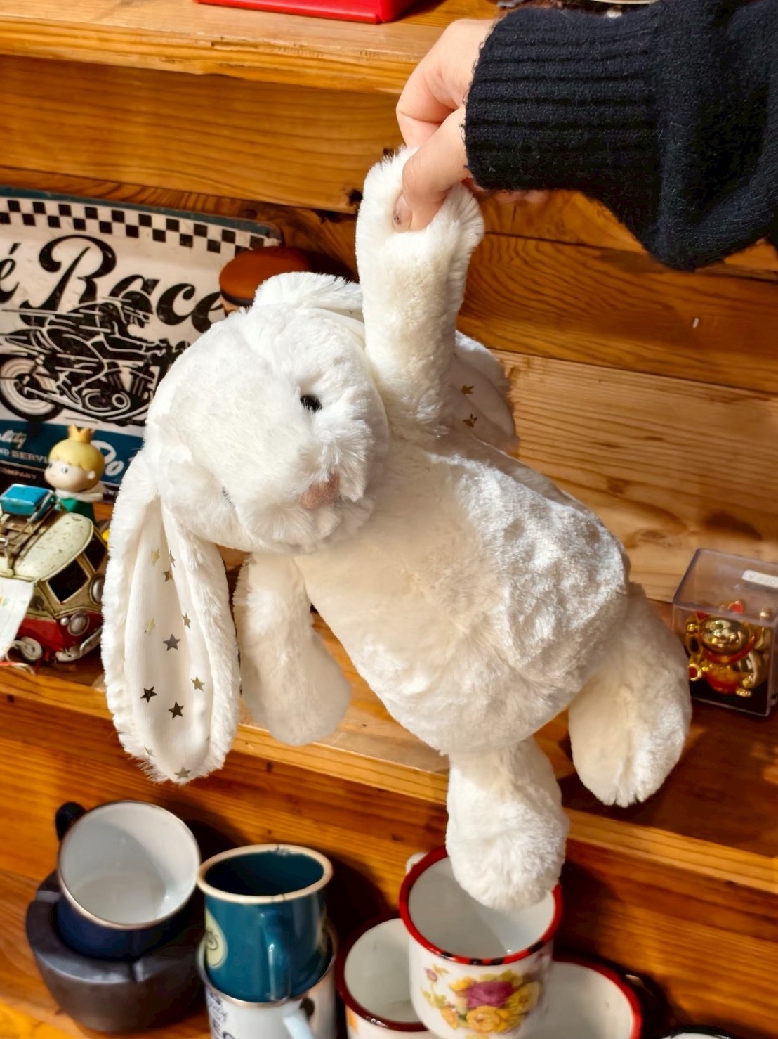 JELLYCAT 邦尼兔 星星耳 奶油白 毛絨公仔 23公分