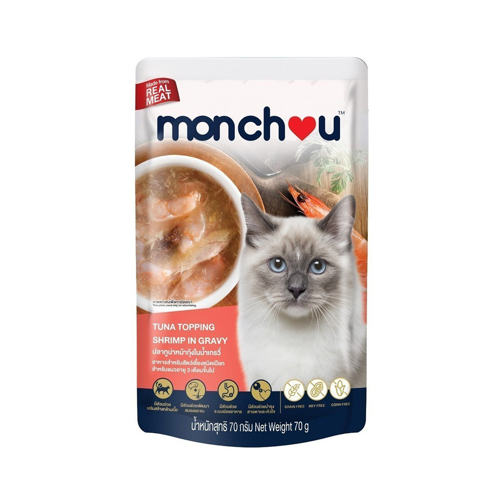 萌啾 真肉煲 白身鮪魚+鮮蝦 2號 補水湯包