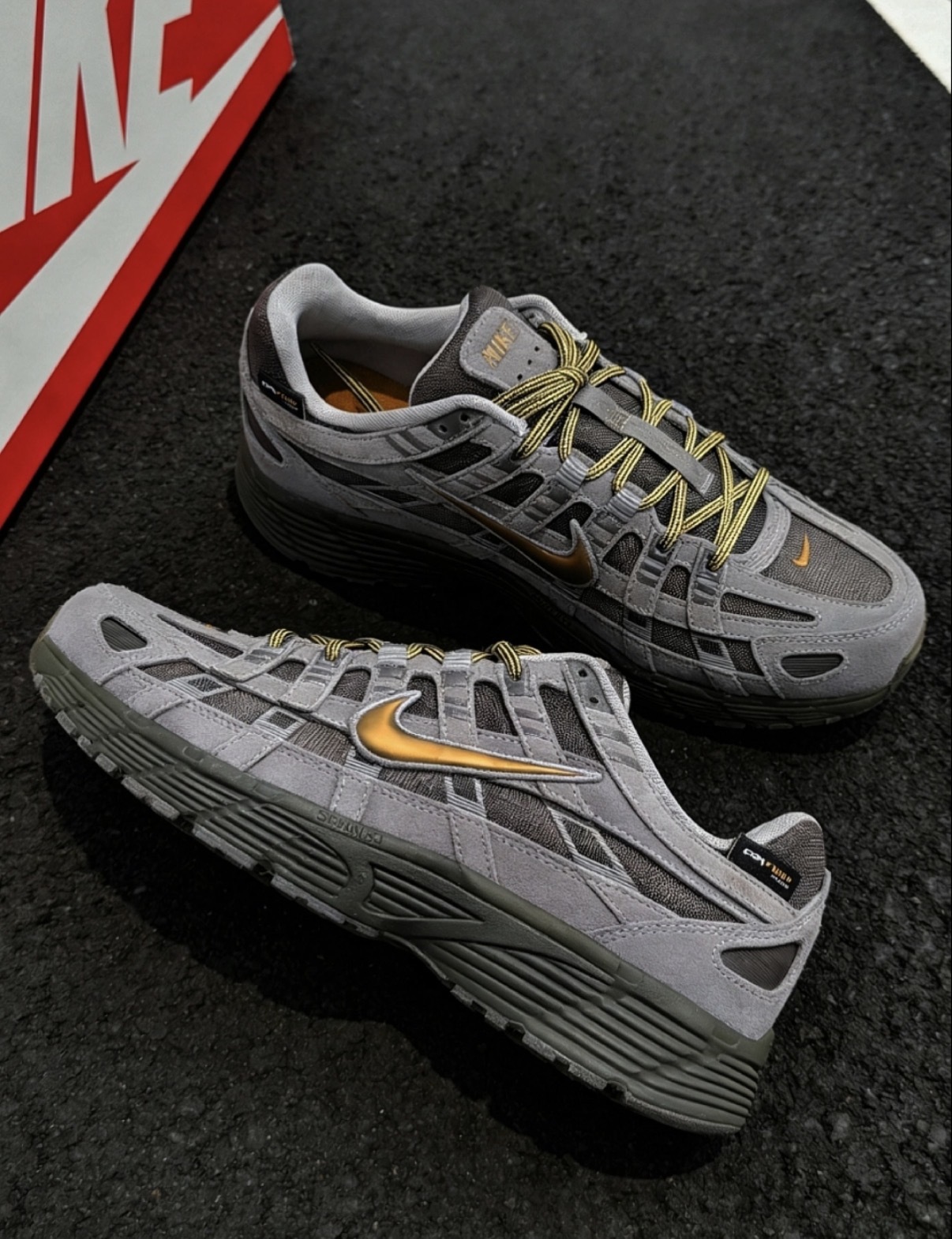 男鞋 NIKE P-6000 PREMIUM CORDURA 灰金 麂皮 緩震 復古 抗磨損 休閒 運動鞋【IH0946-201】PP6