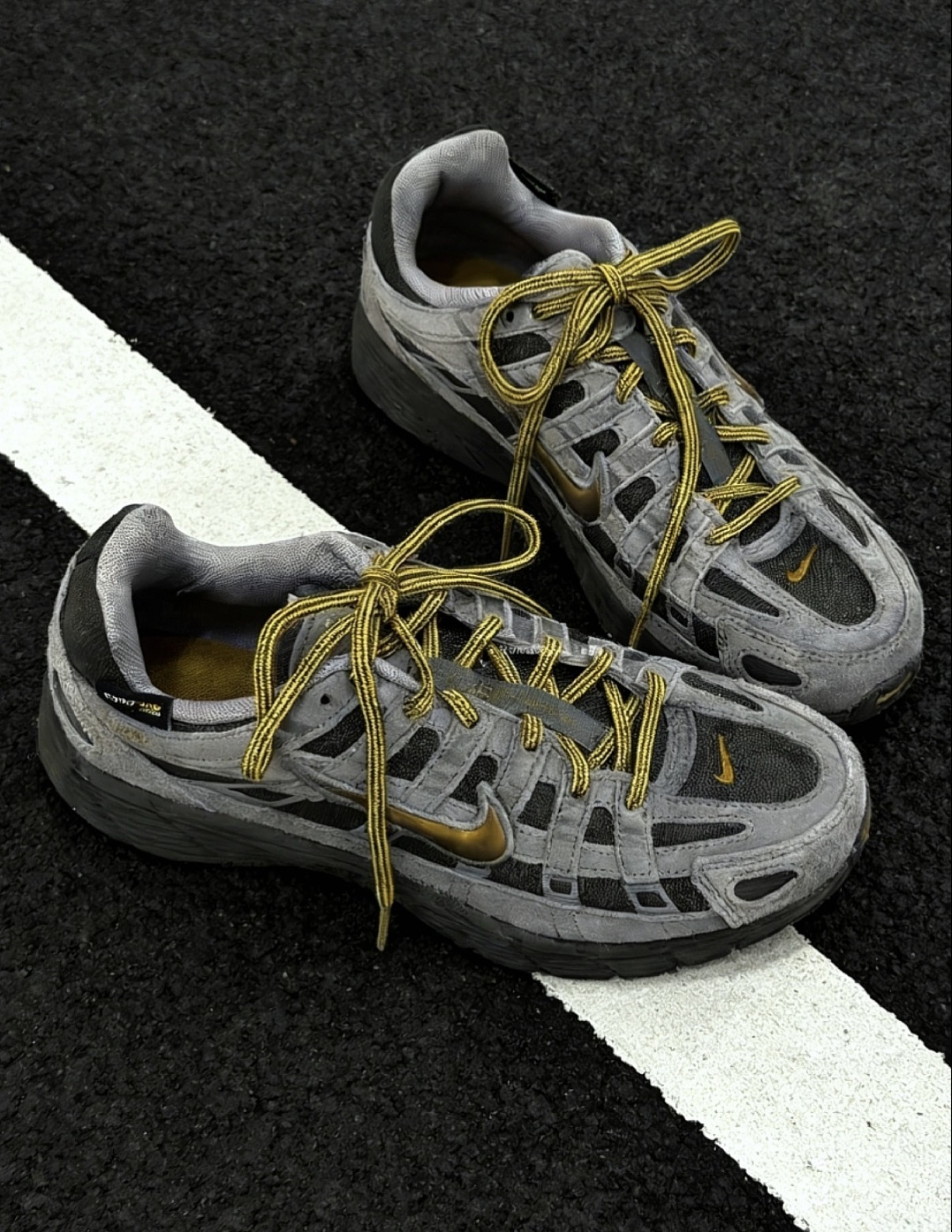 男鞋 NIKE P-6000 PREMIUM CORDURA 灰金 麂皮 緩震 復古 抗磨損 休閒 運動鞋【IH0946-201】PP6