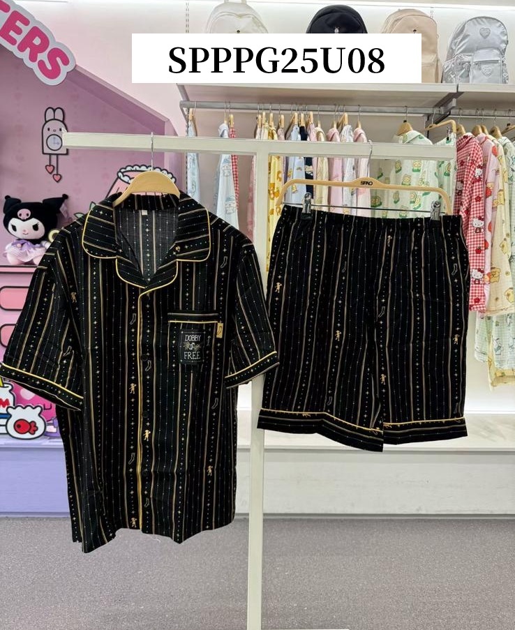 SP07  （睡衣一set  ） S:胸38 長26 腰24 -40HIP40 長19 M:胸41 長26.5 腰26 -41HIP42 長19 L:胸42 長27 腰28 -42HIP44 長19.5 XL:胸44 長28 腰30 -43HIP46 長20 XXL:胸46 長29 腰32-43