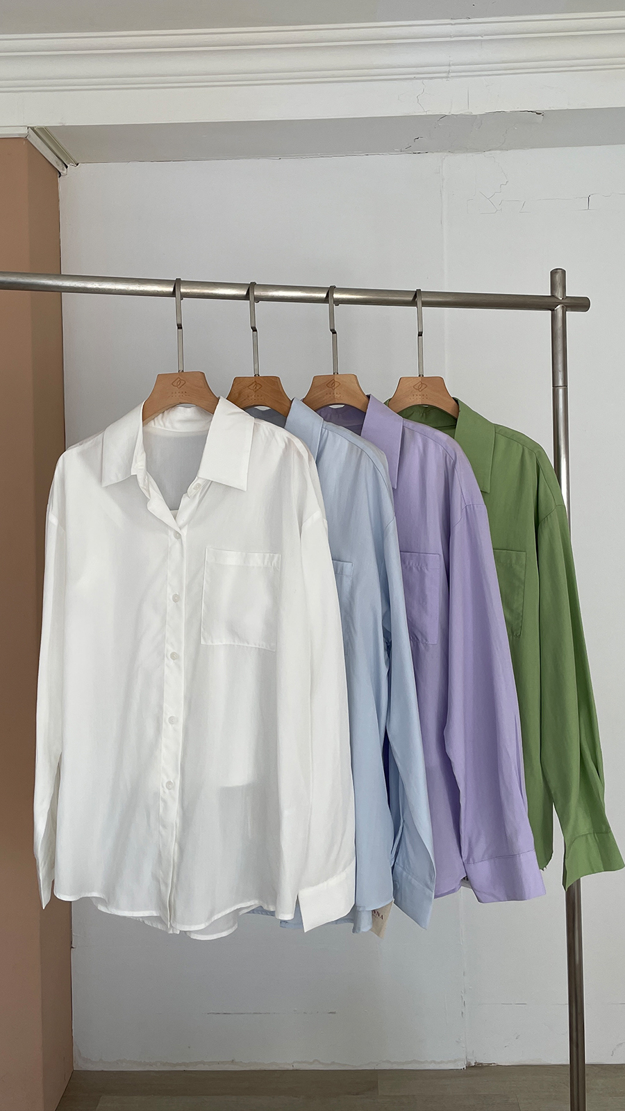 後開衩兩件式襯衫