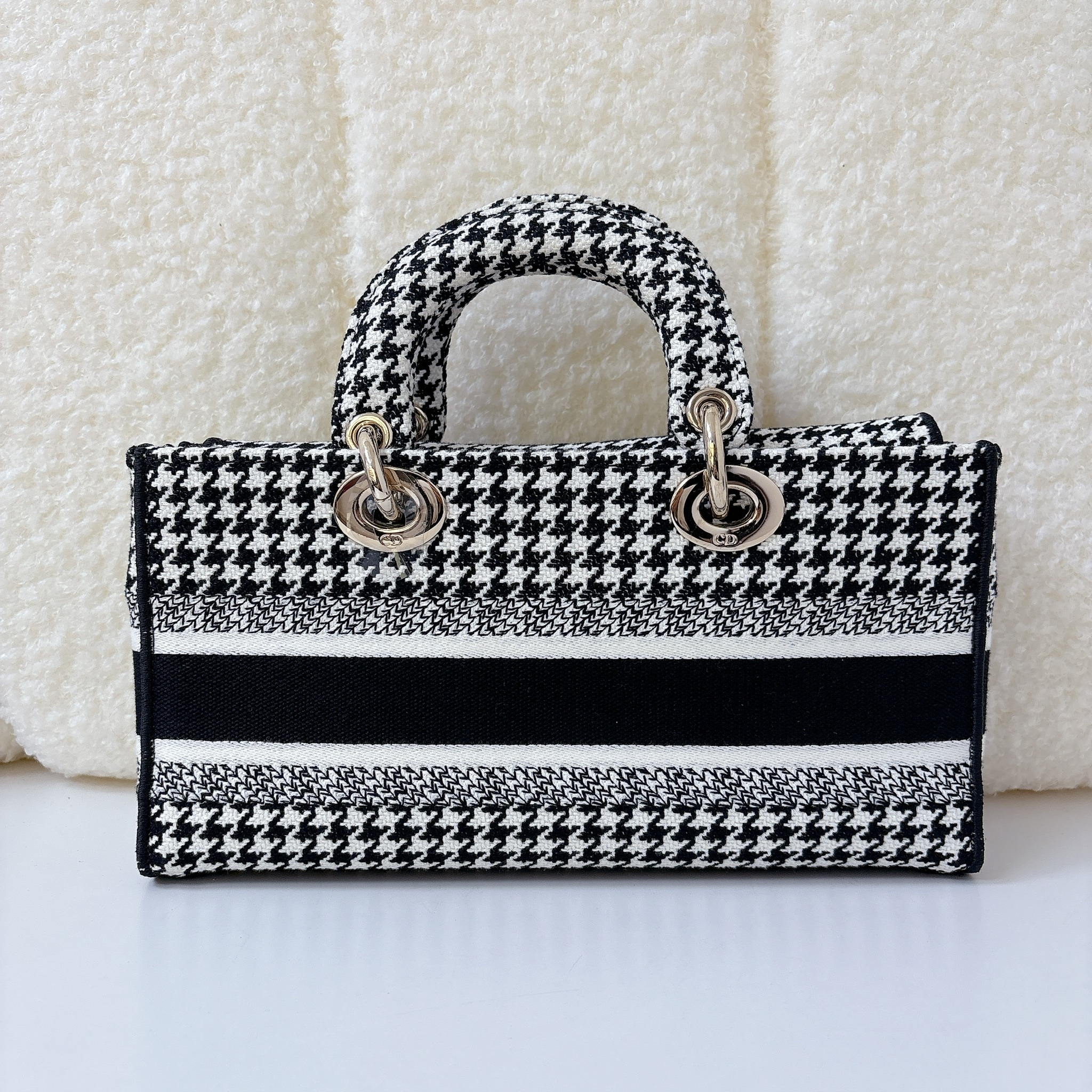 Dior Lady D-Joy bag - Black and white / SHW