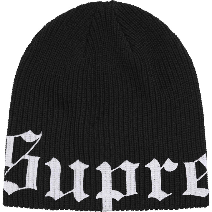 2026SS SUPREME OLD ENGLISH PRINTED BEANIE 大LOGO 字體 毛帽 帽子 熱門款 現貨
