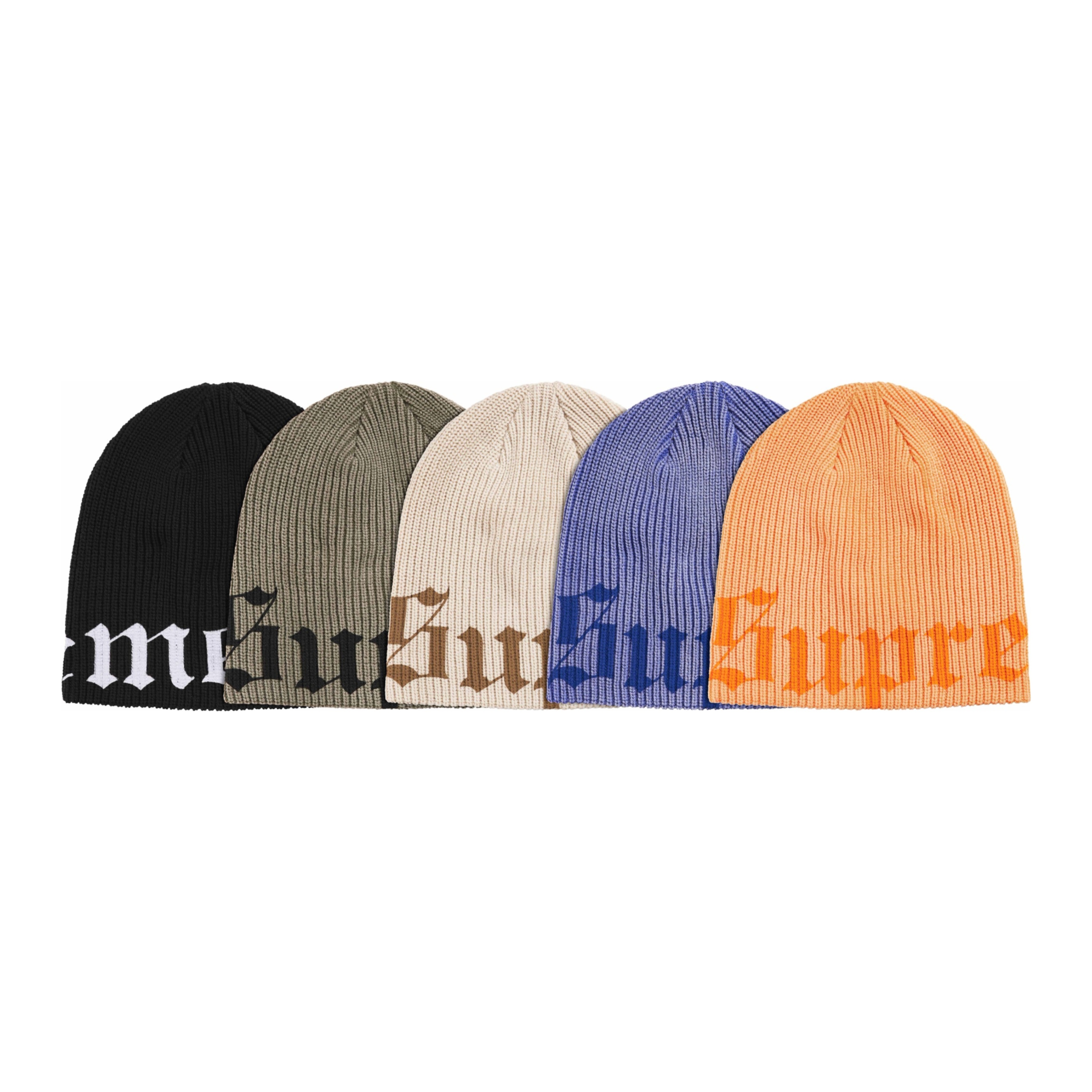2026SS SUPREME OLD ENGLISH PRINTED BEANIE 大LOGO 字體毛帽帽