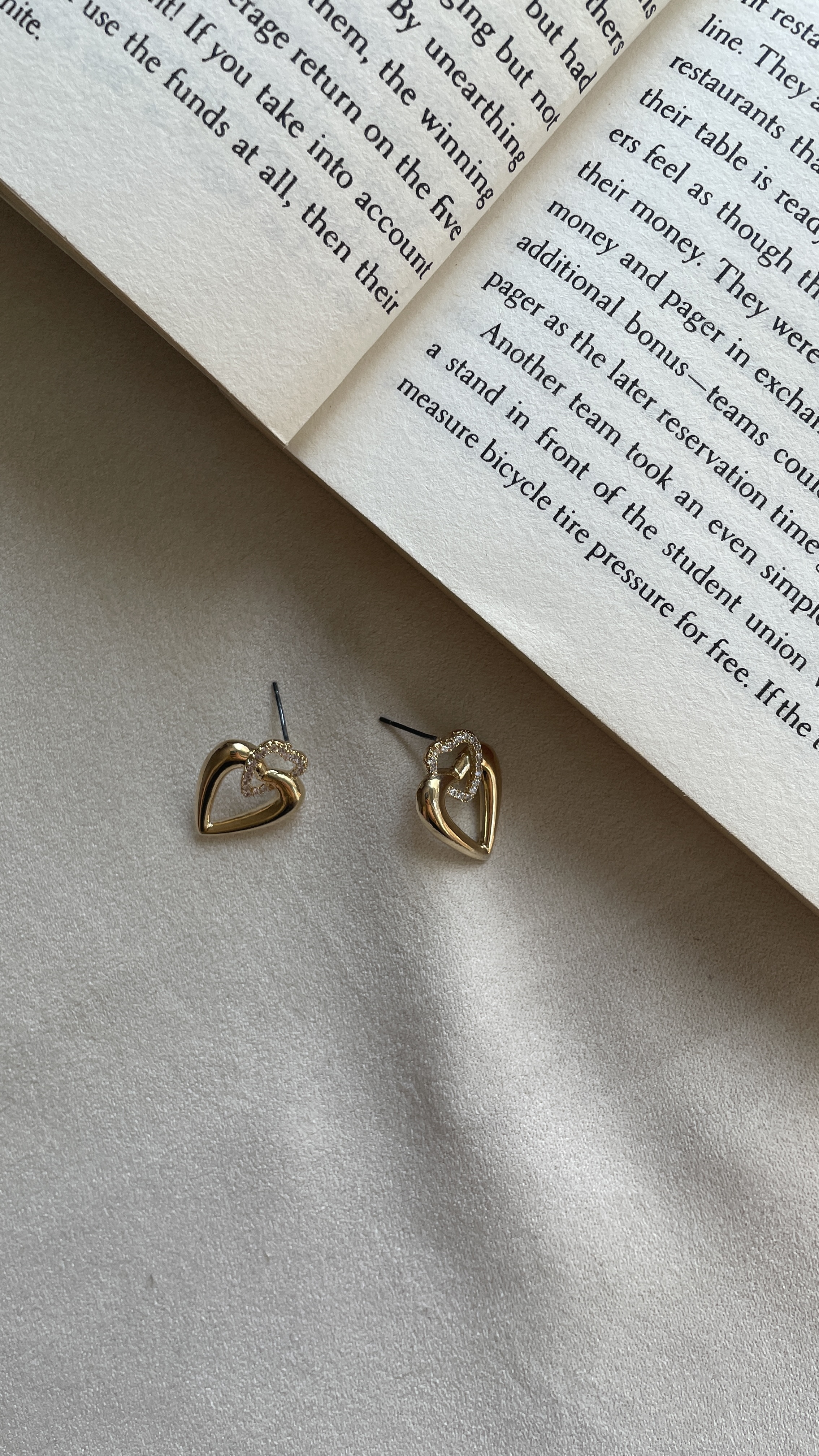 心連心帶鑽耳環