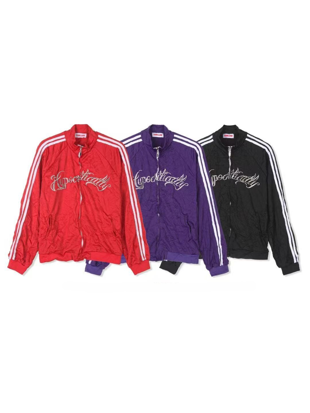 《K》抓皺刺繡雙線立領外套