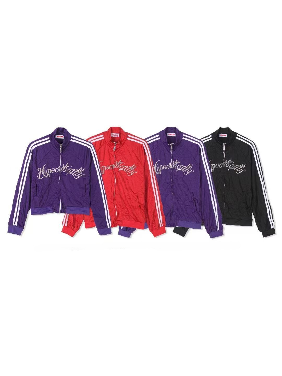 《K》抓皺刺繡雙線立領外套