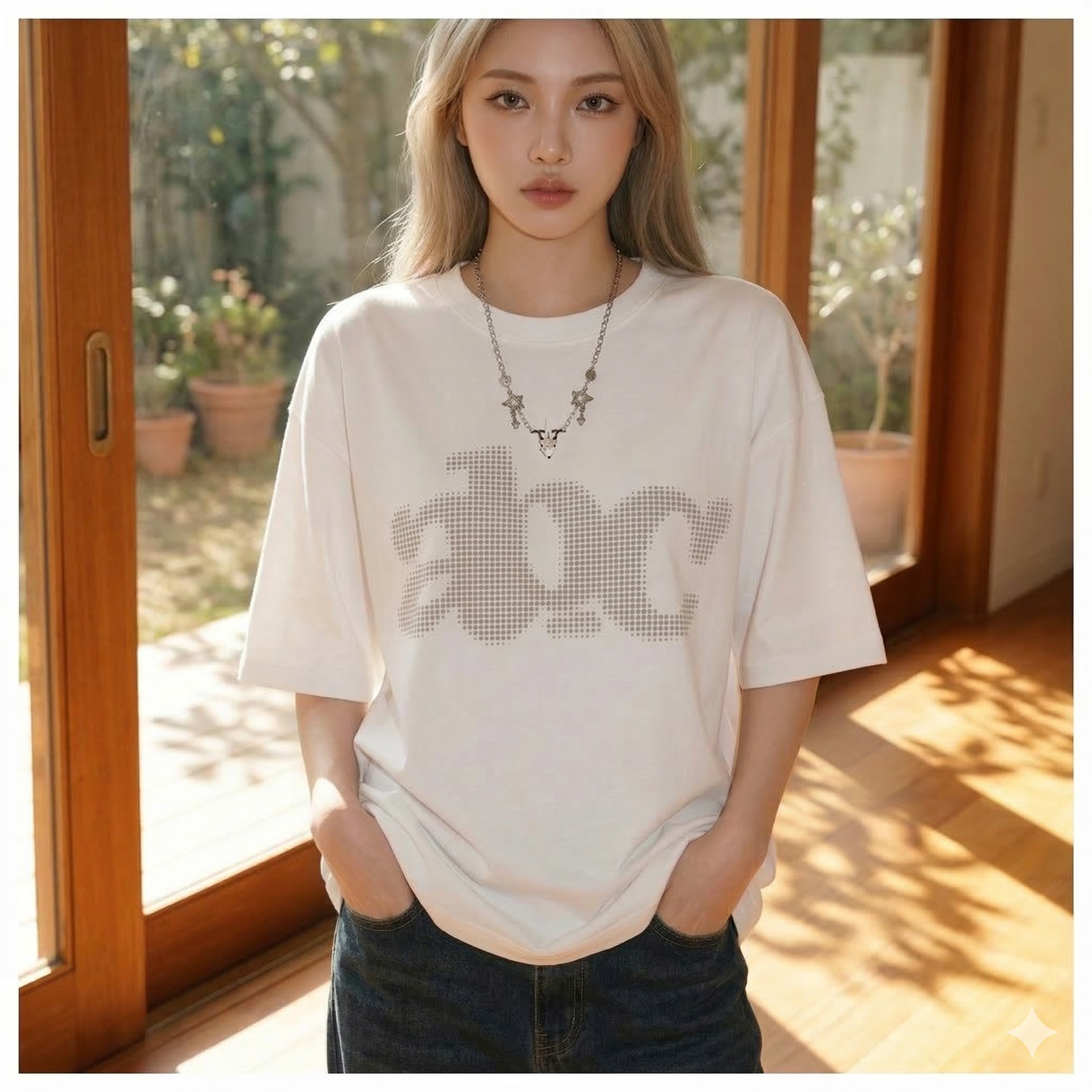 【ASister 小姊姊】AS1402#中大尺碼純棉上衣☆*abc格印*中長版短袖T恤(7色 M-6XL)