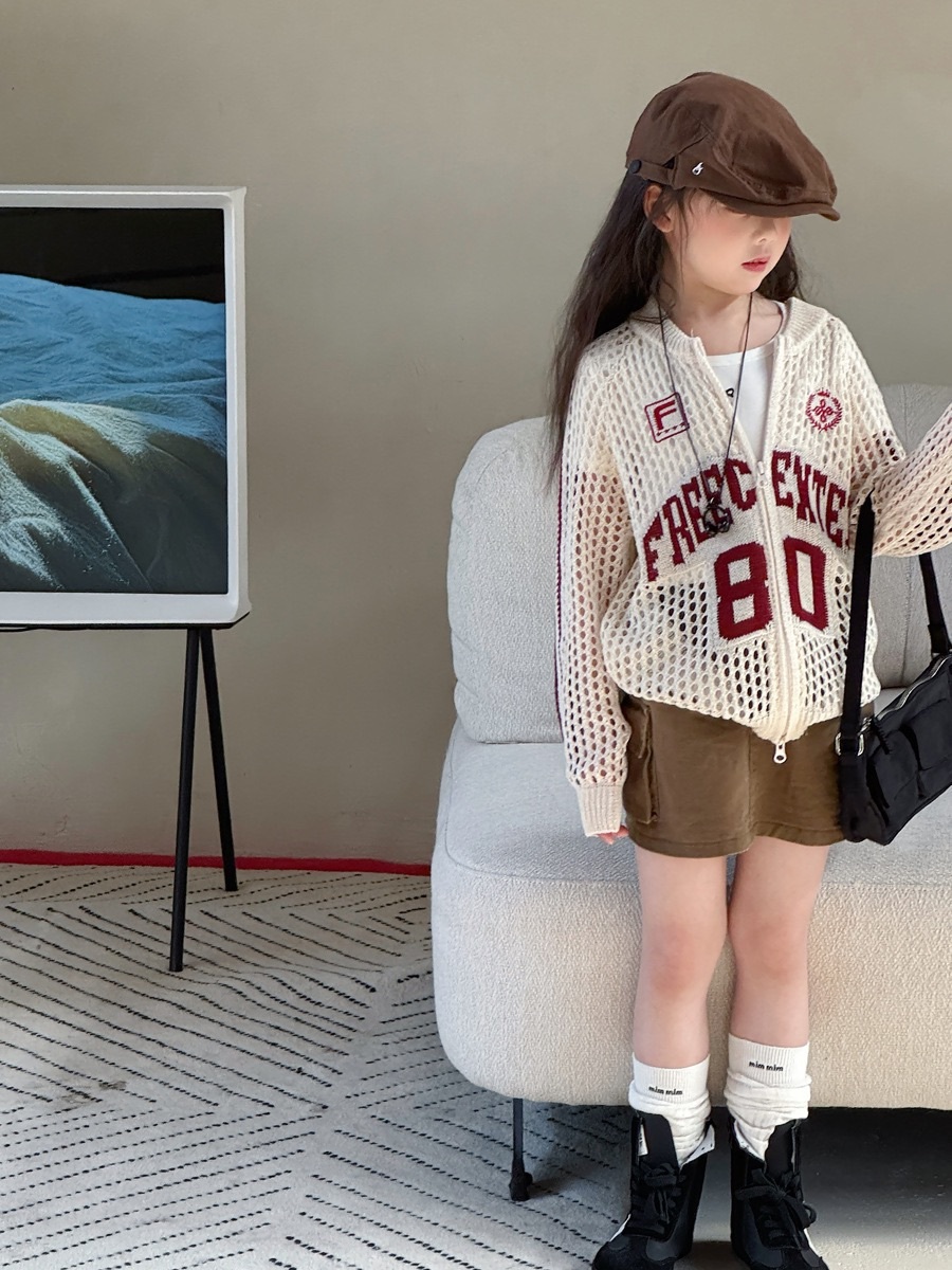 美式復古鏤空洞洞外套