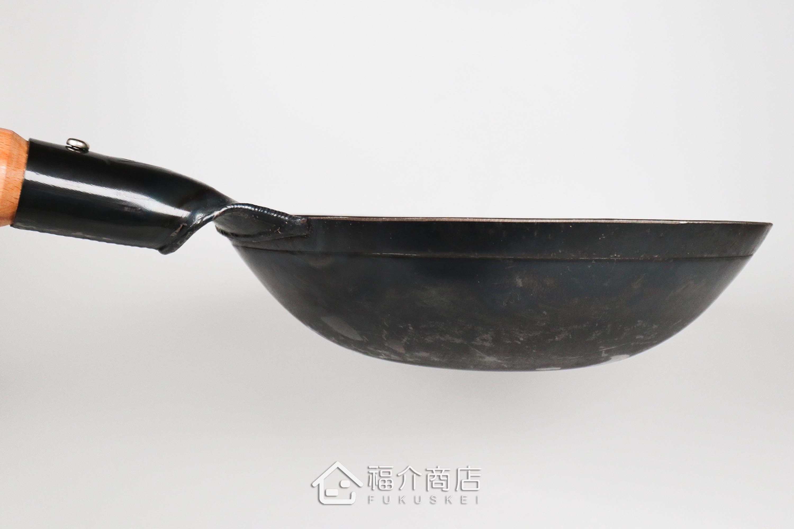 木柄平底27cm鐵鍋