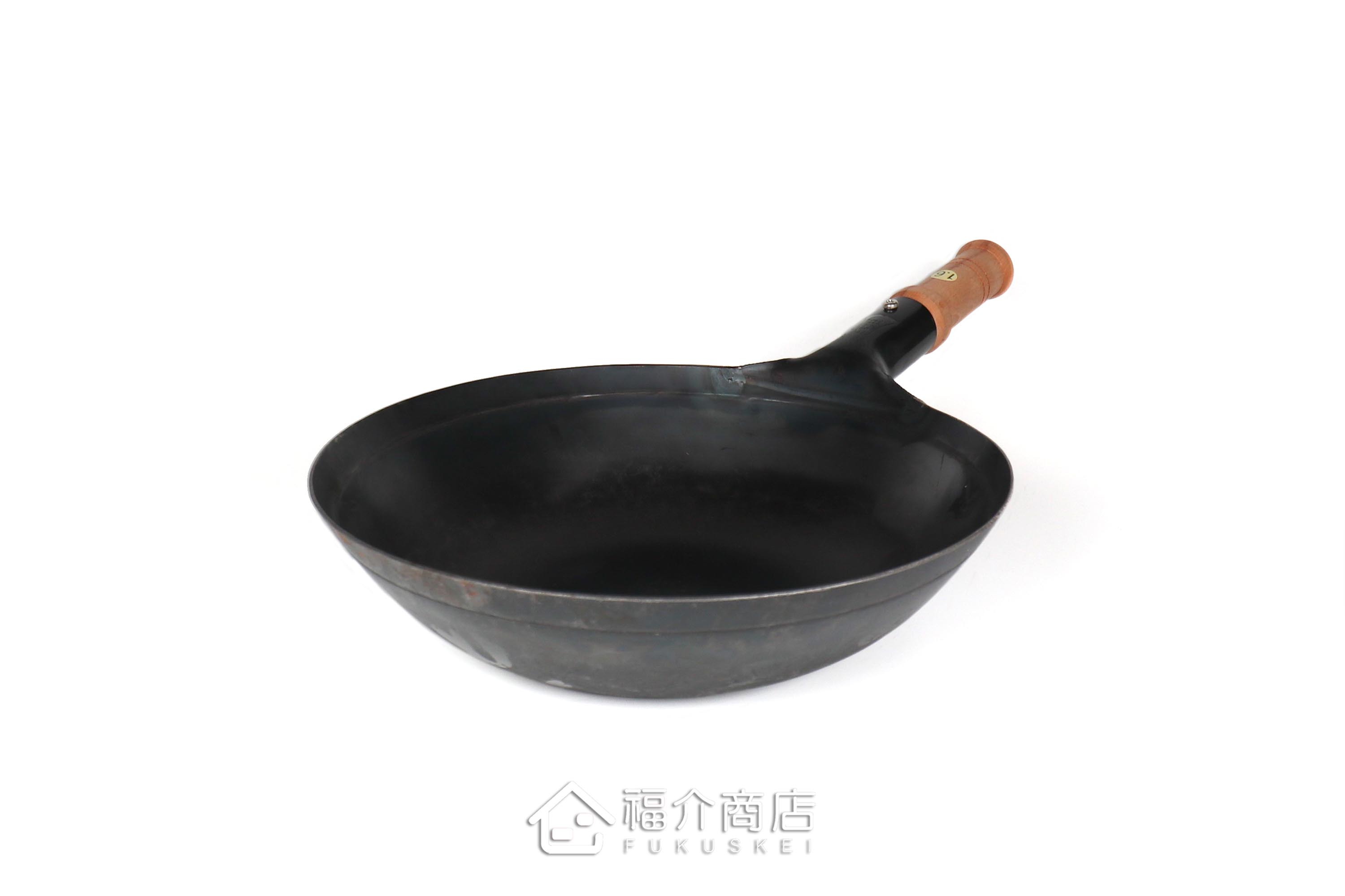 木柄平底27cm鐵鍋