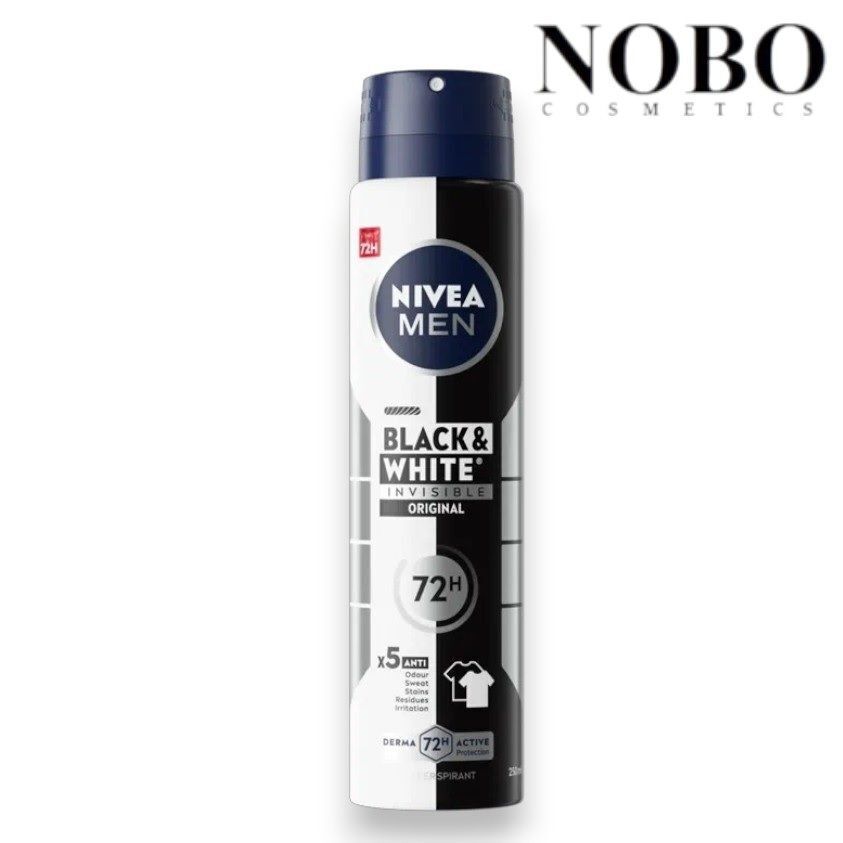 妮維雅 - 男士72小時持久極致黑白隱形止汗噴霧 150ml (平行進口)