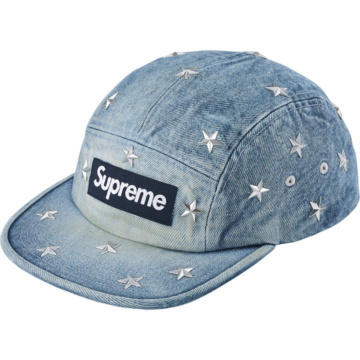 2026SS SUPREME STARS STUDDED DENIM CAMP CAP 鉚釘 星星 BOX LOGO 帽子 現貨
