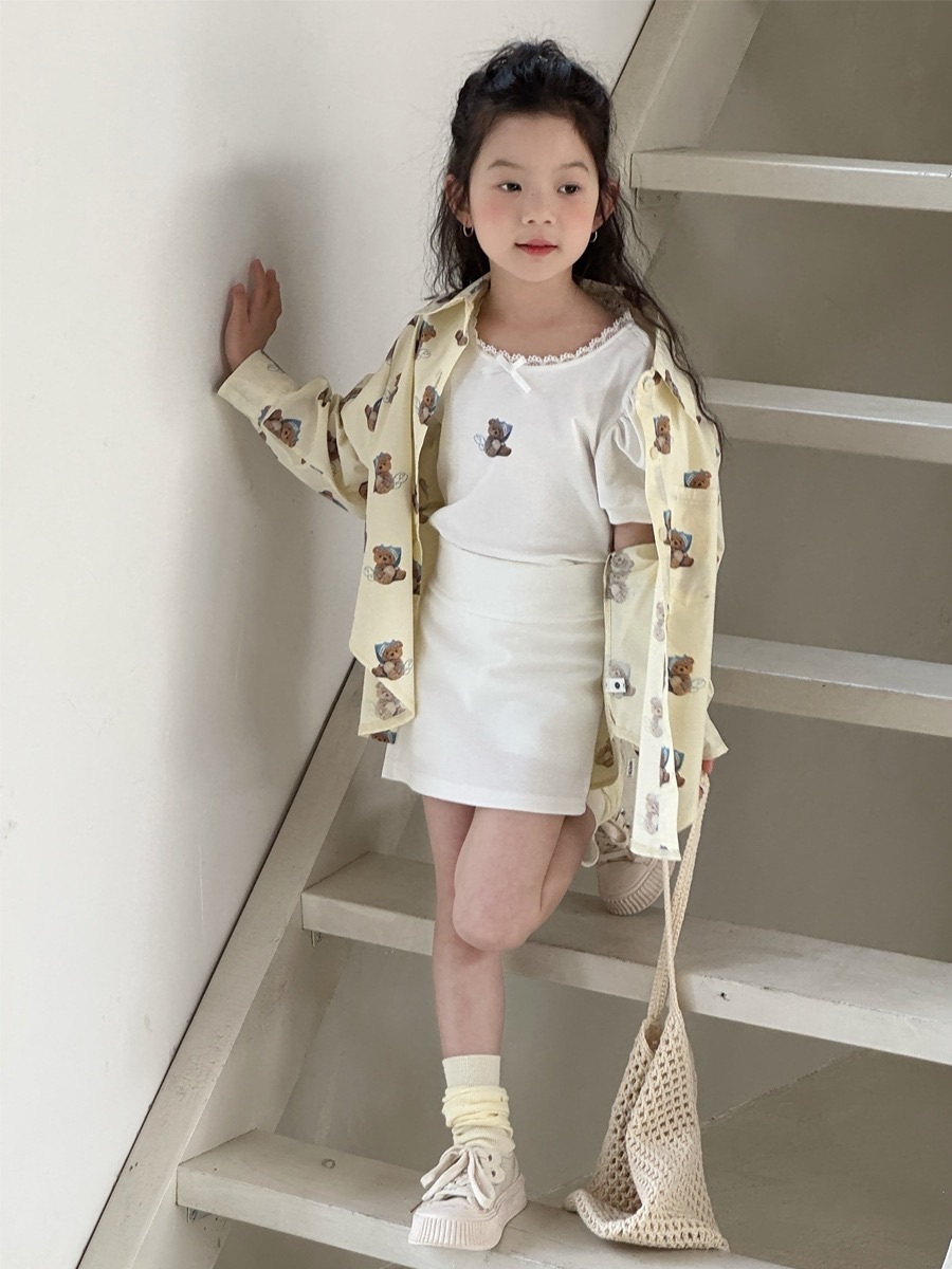 黃色熊熊有領上衣