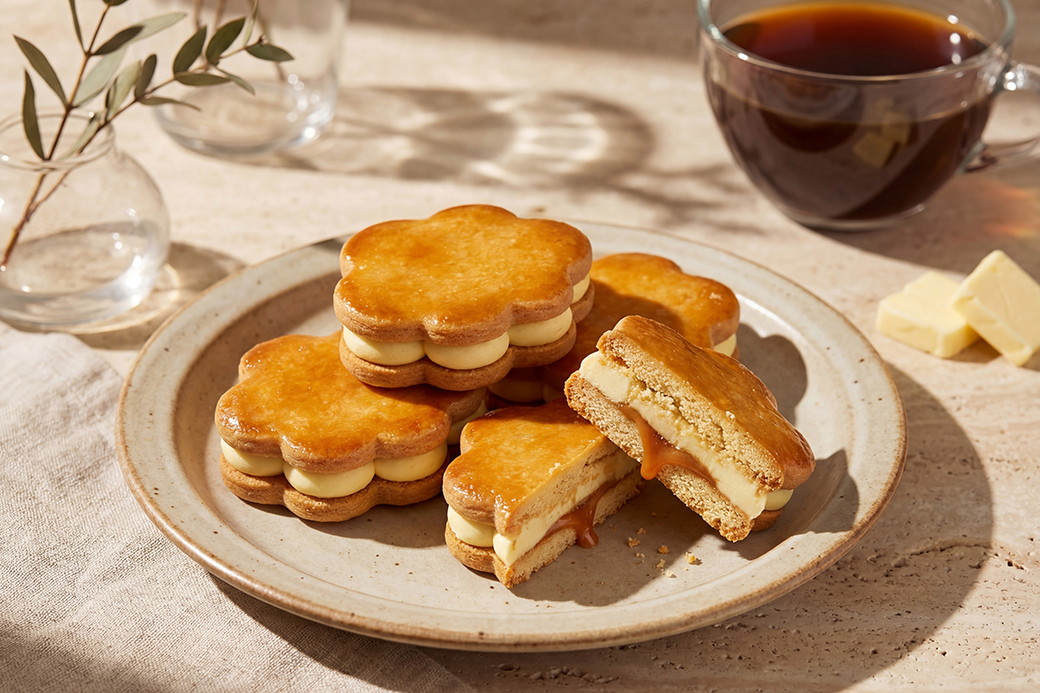 🔥雲朵奶油焦糖夾心餅乾🔥 劉瑞峰老師線上甜點課程