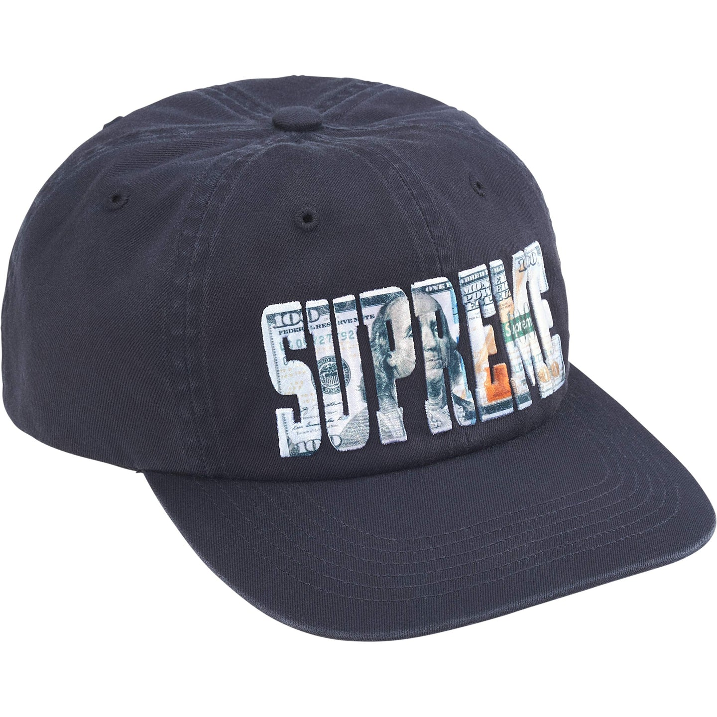 2026SS SUPREME MONEY LOGO 6-PANEL 美金LOGO 帽子老帽現貨