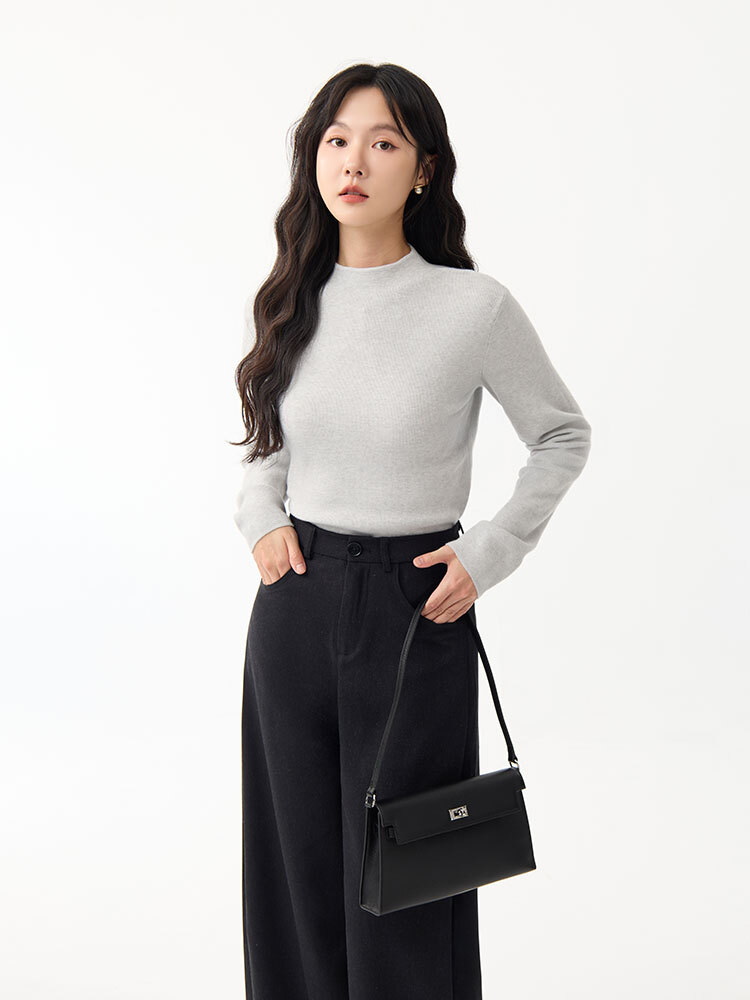 OH!HER 親膚微領針織上衣