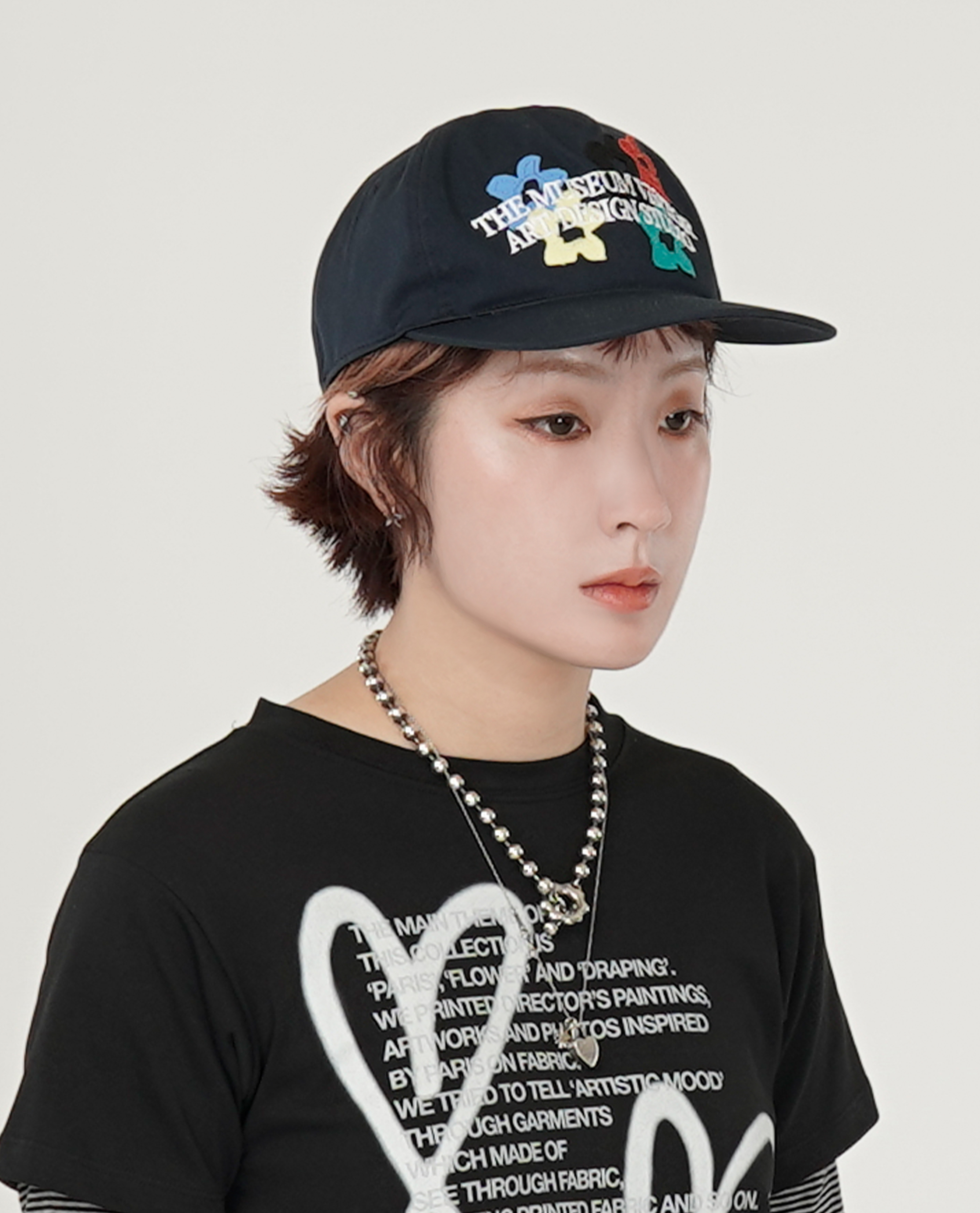 THE MUSEUM VISITOR FIVE FLOWER ARCH LOGO BALL CAP - 26SS