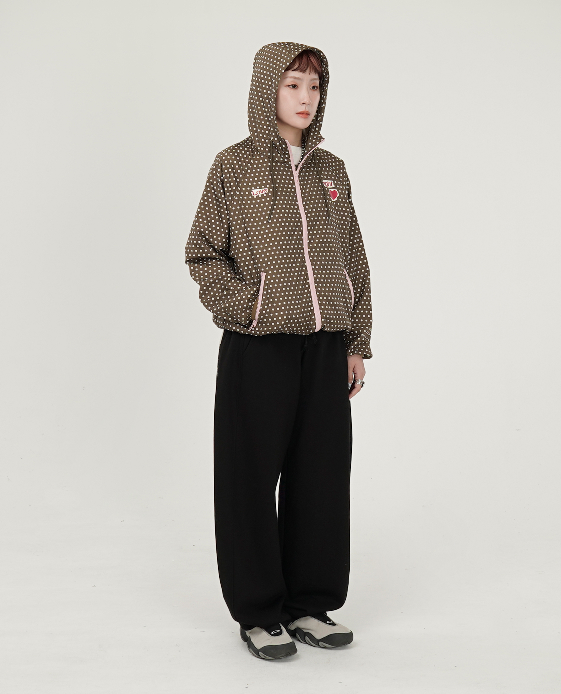 THE MUSEUM VISITOR POLKA DOT WINDBREAKER JACKET - 26SS