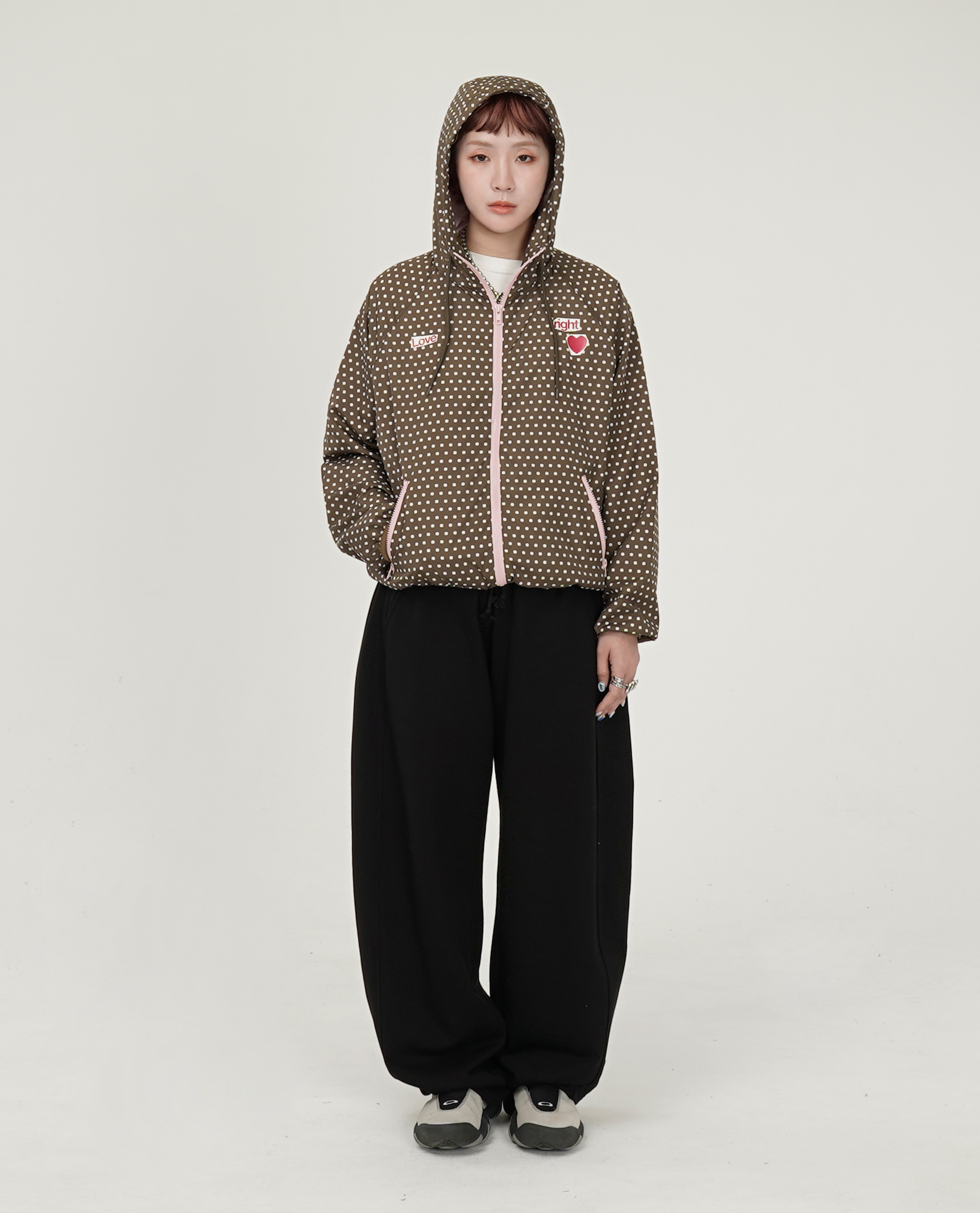 THE MUSEUM VISITOR POLKA DOT WINDBREAKER JACKET - 26SS
