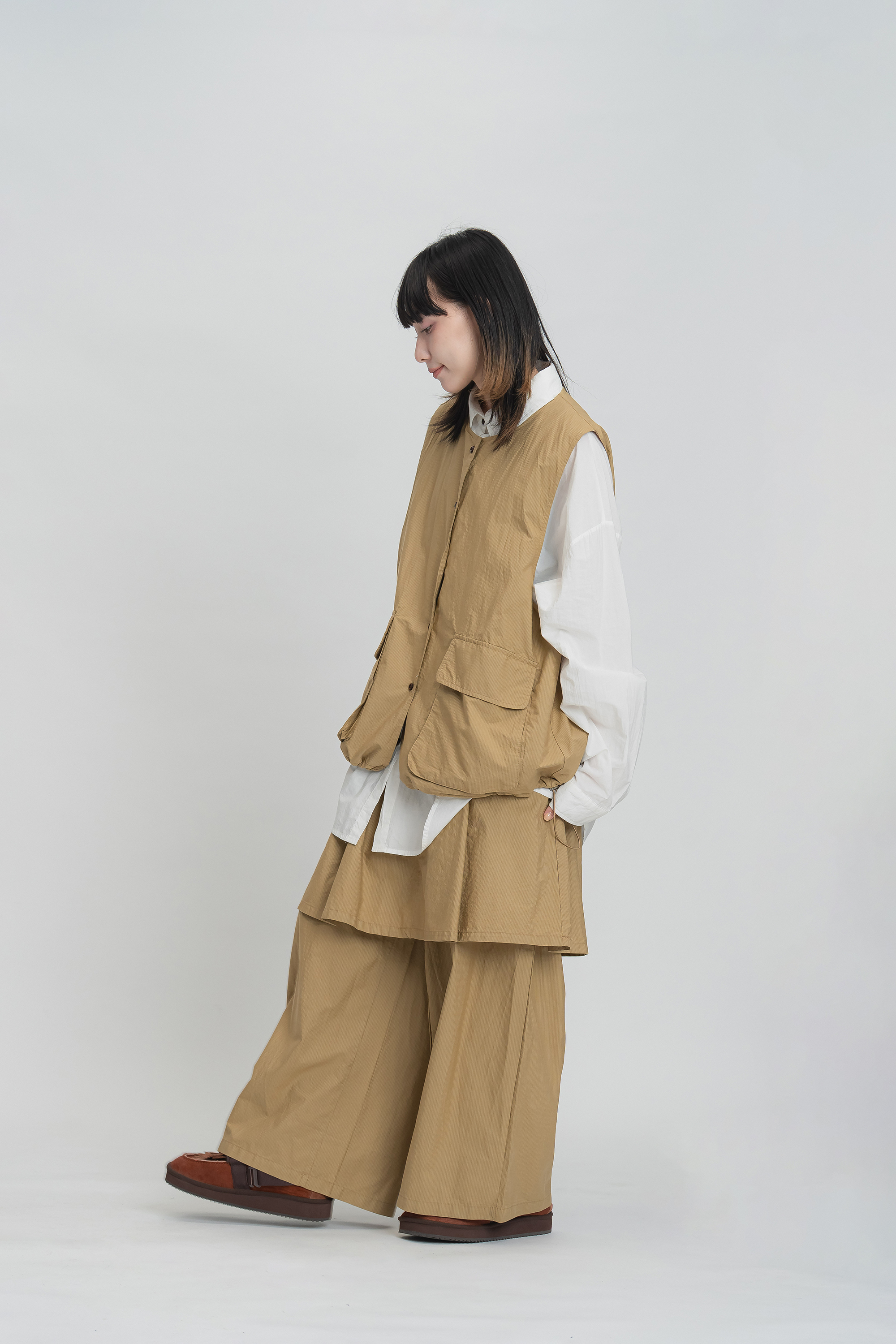 日感細條紋可拆賣套裝 2色