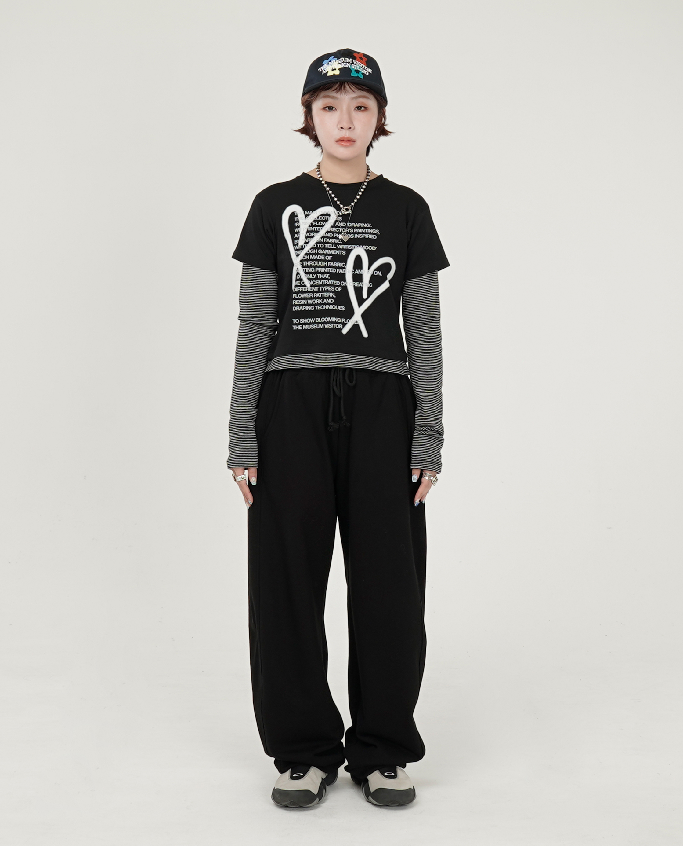 THE MUSEUM VISITOR PATCH ARTWORK SWEAT PANTS - 26SS