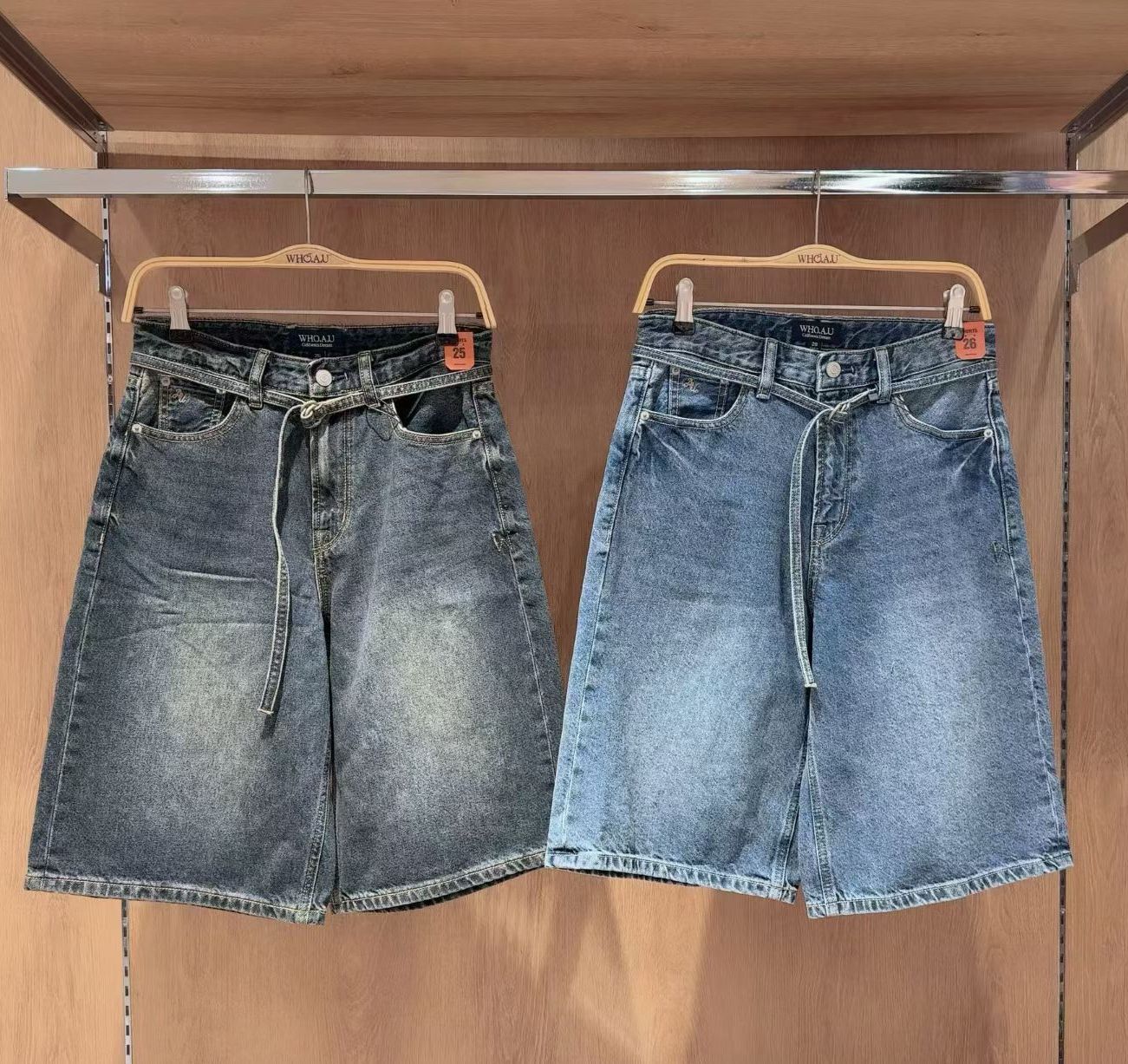 【WHO.A.U】Bermuda Denim Pants (F) (G232-G239)