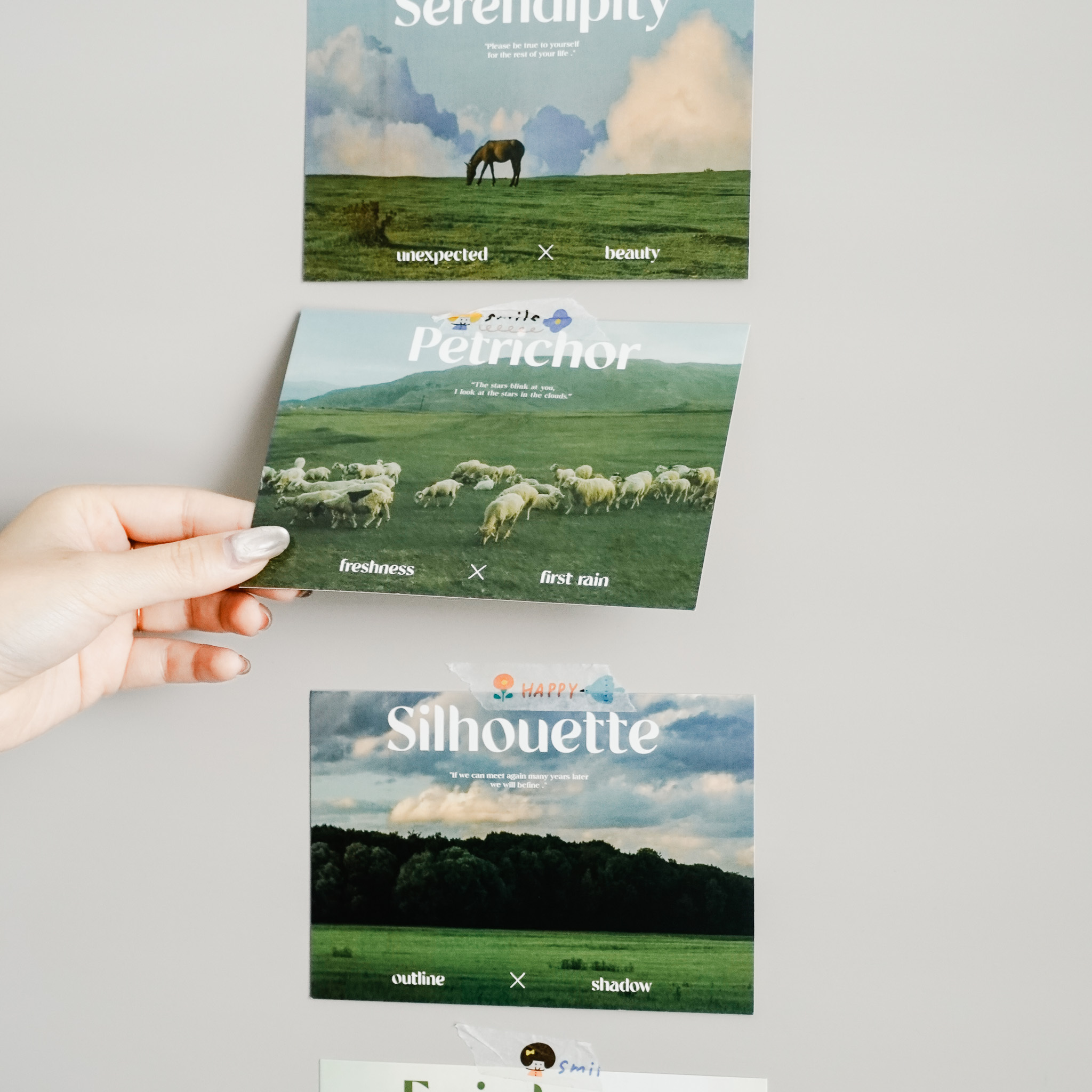 北歐風景畫裝飾小卡30入 共兩款 預購