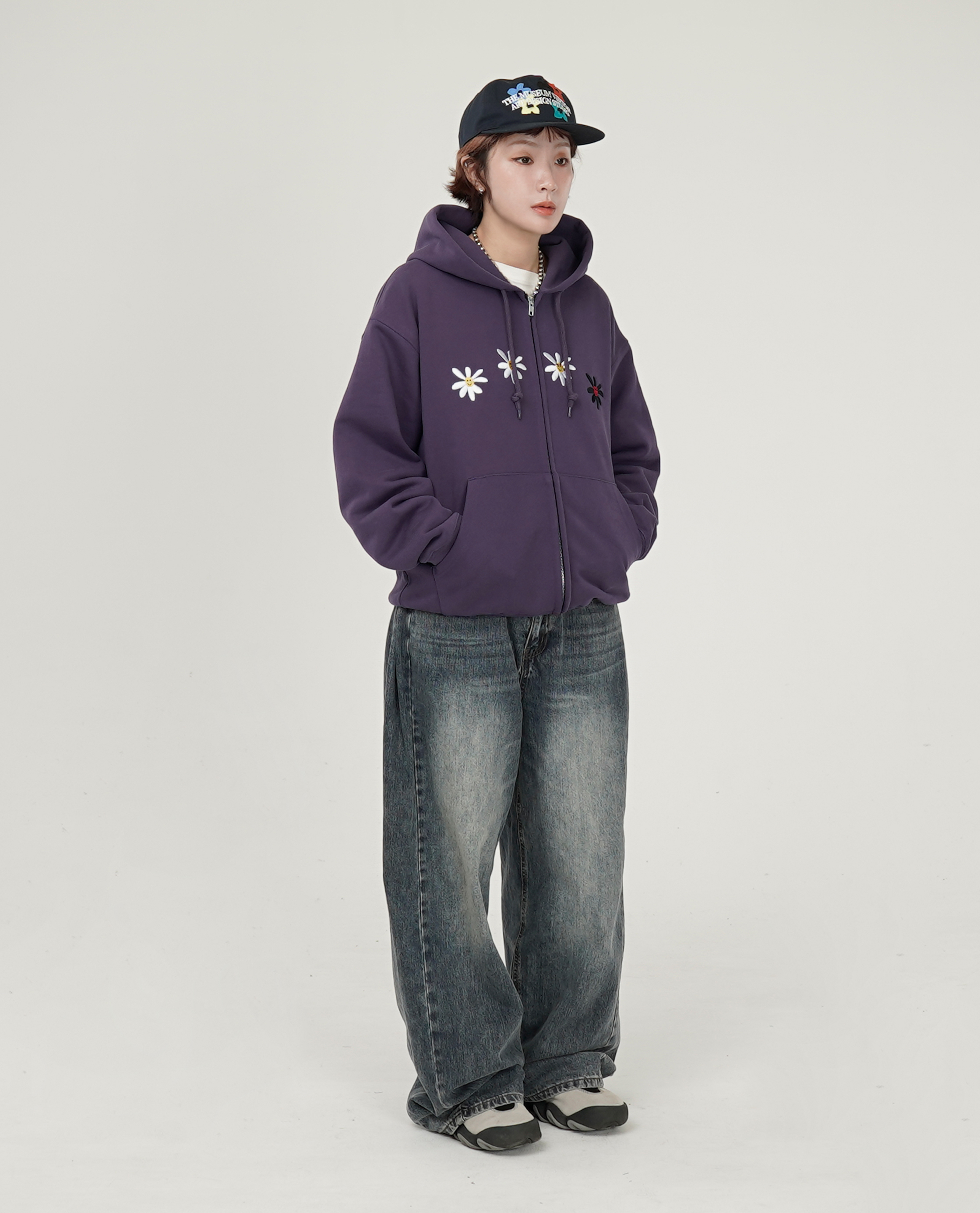 Labros 4 Daisy Terry Zip Up Hoodie - 26SS