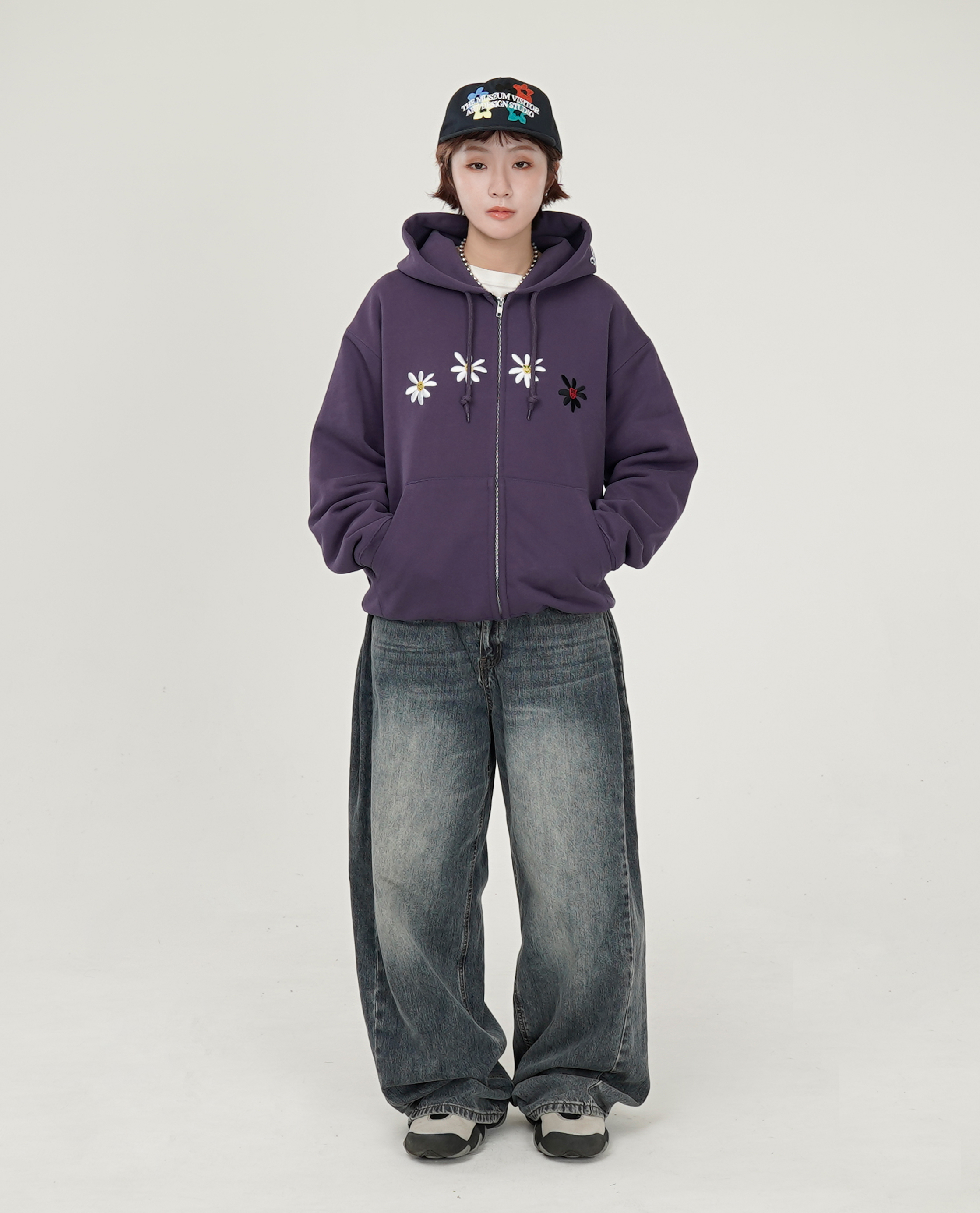 Labros 4 Daisy Terry Zip Up Hoodie - 26SS