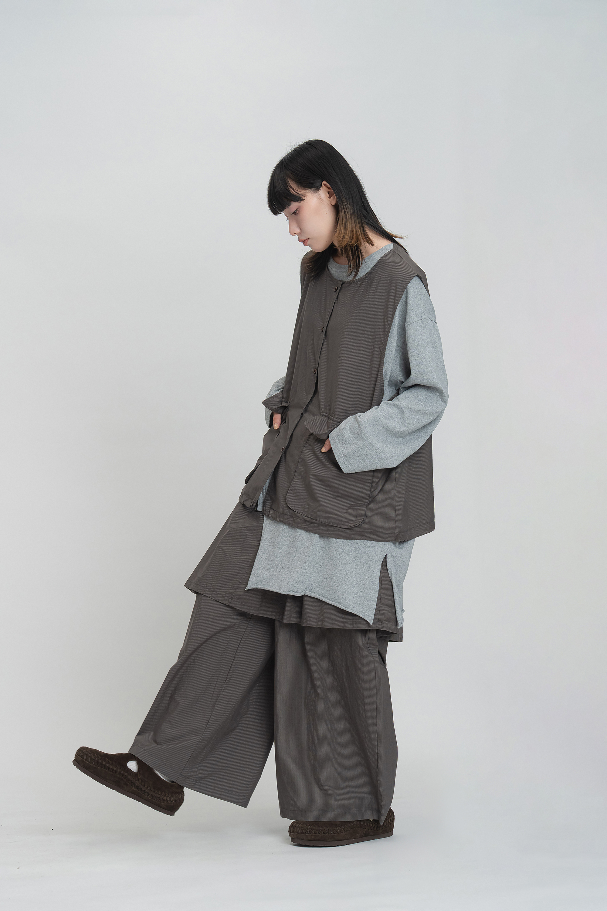 日感細條紋可拆賣套裝 2色